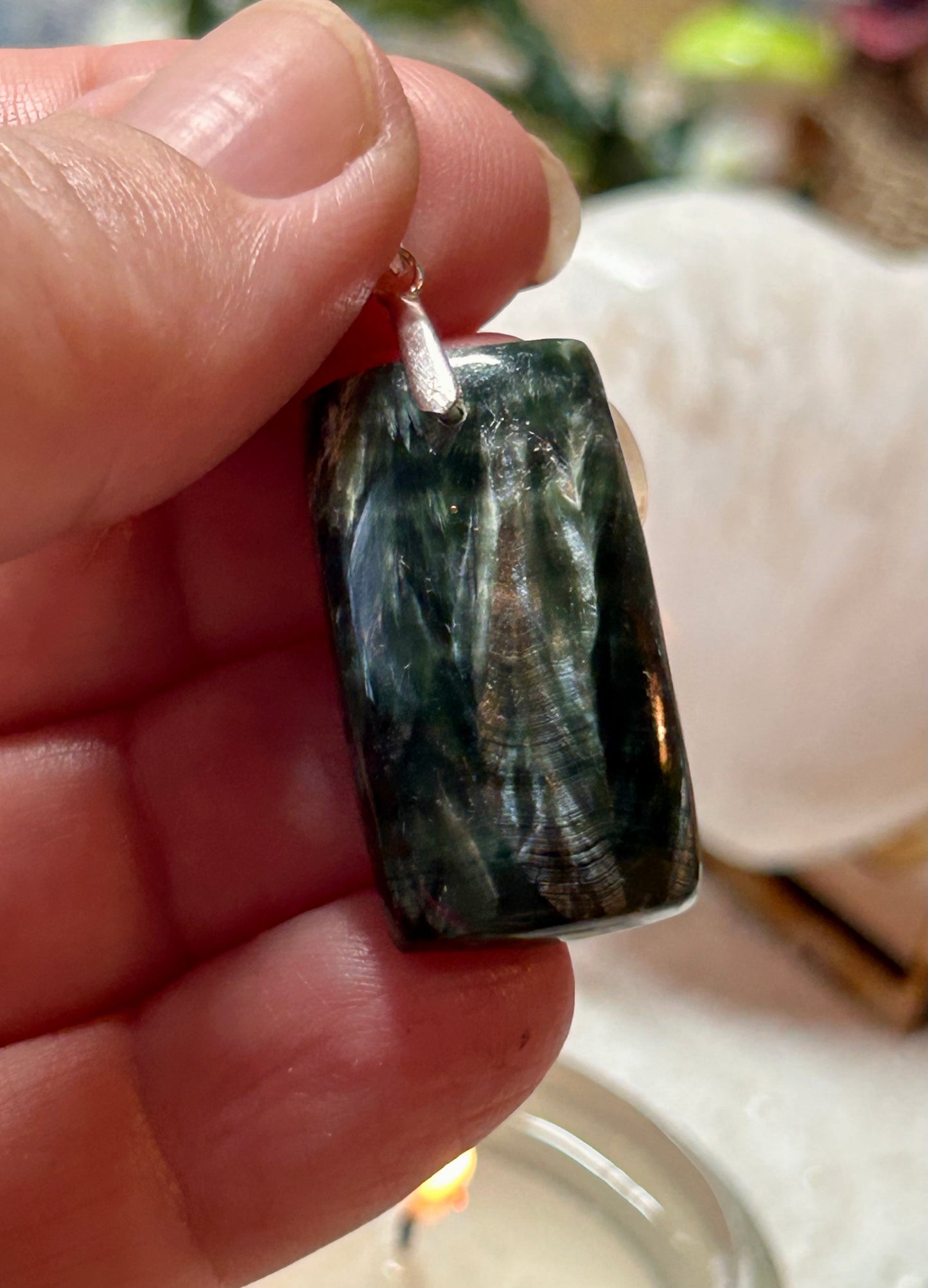 Pendentif de séraphinite