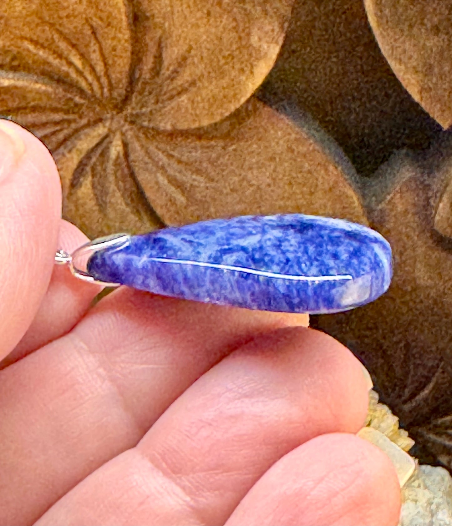 Pendentif de sodalite