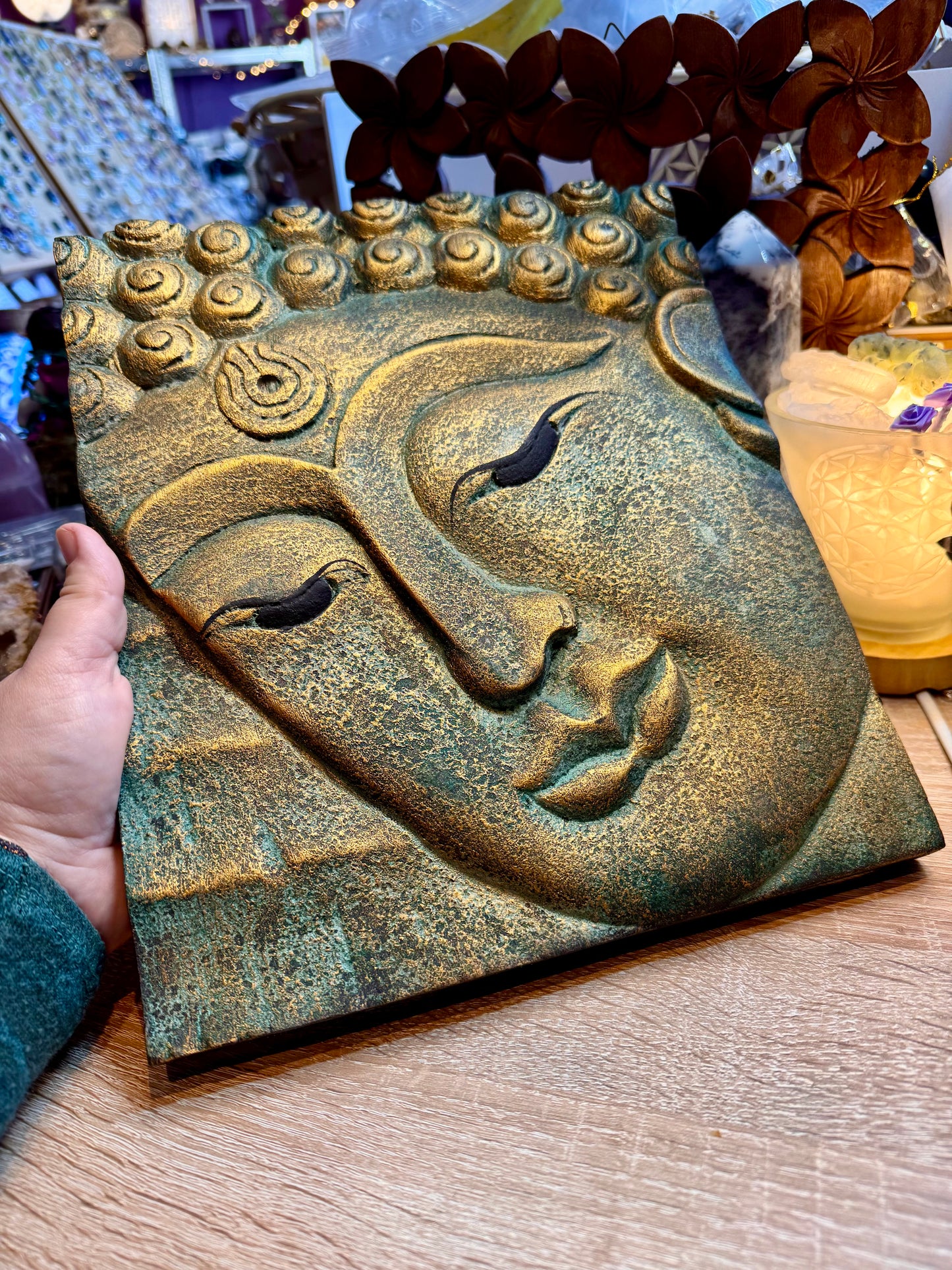 Cadre Bouddha sculpté