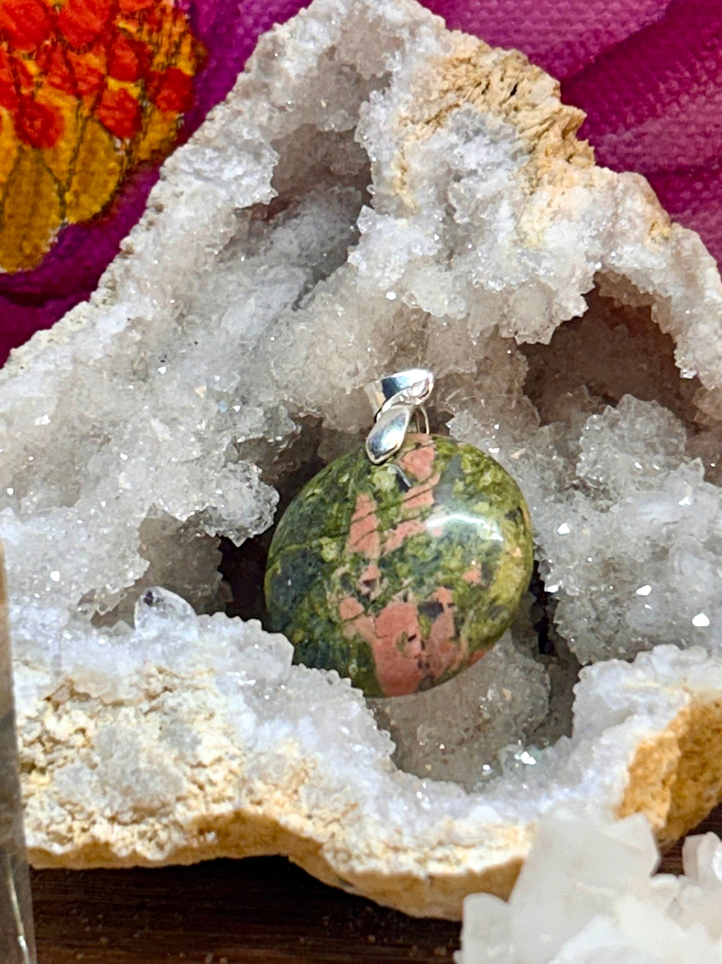 Pendentif d’unakite