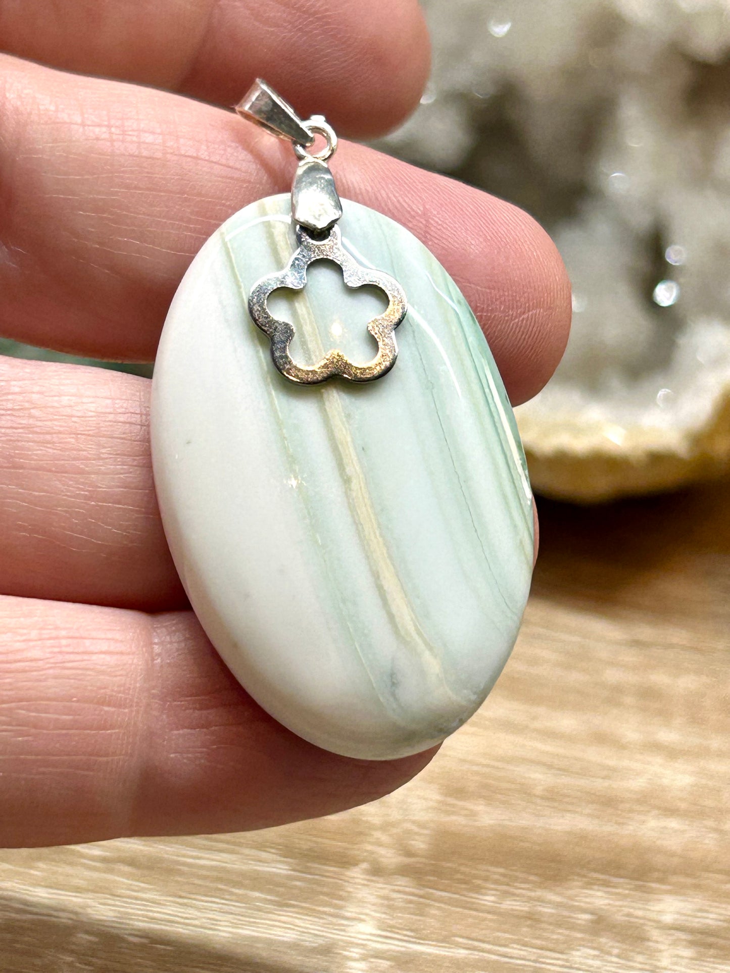 Pendentif d’agate crasy lace