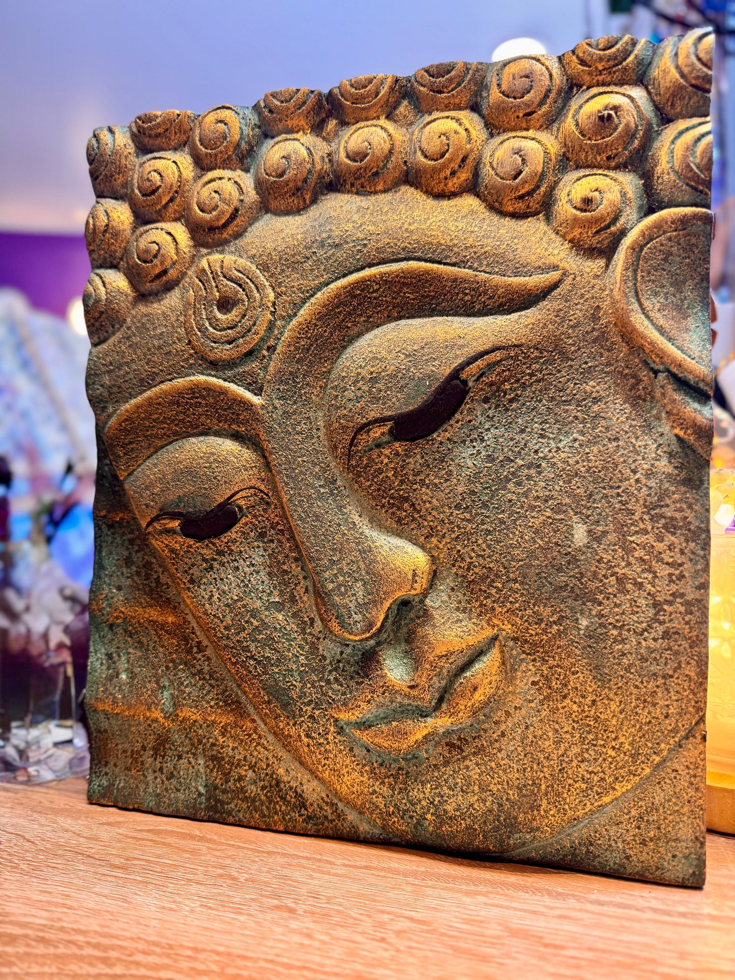 Cadre Bouddha sculpté