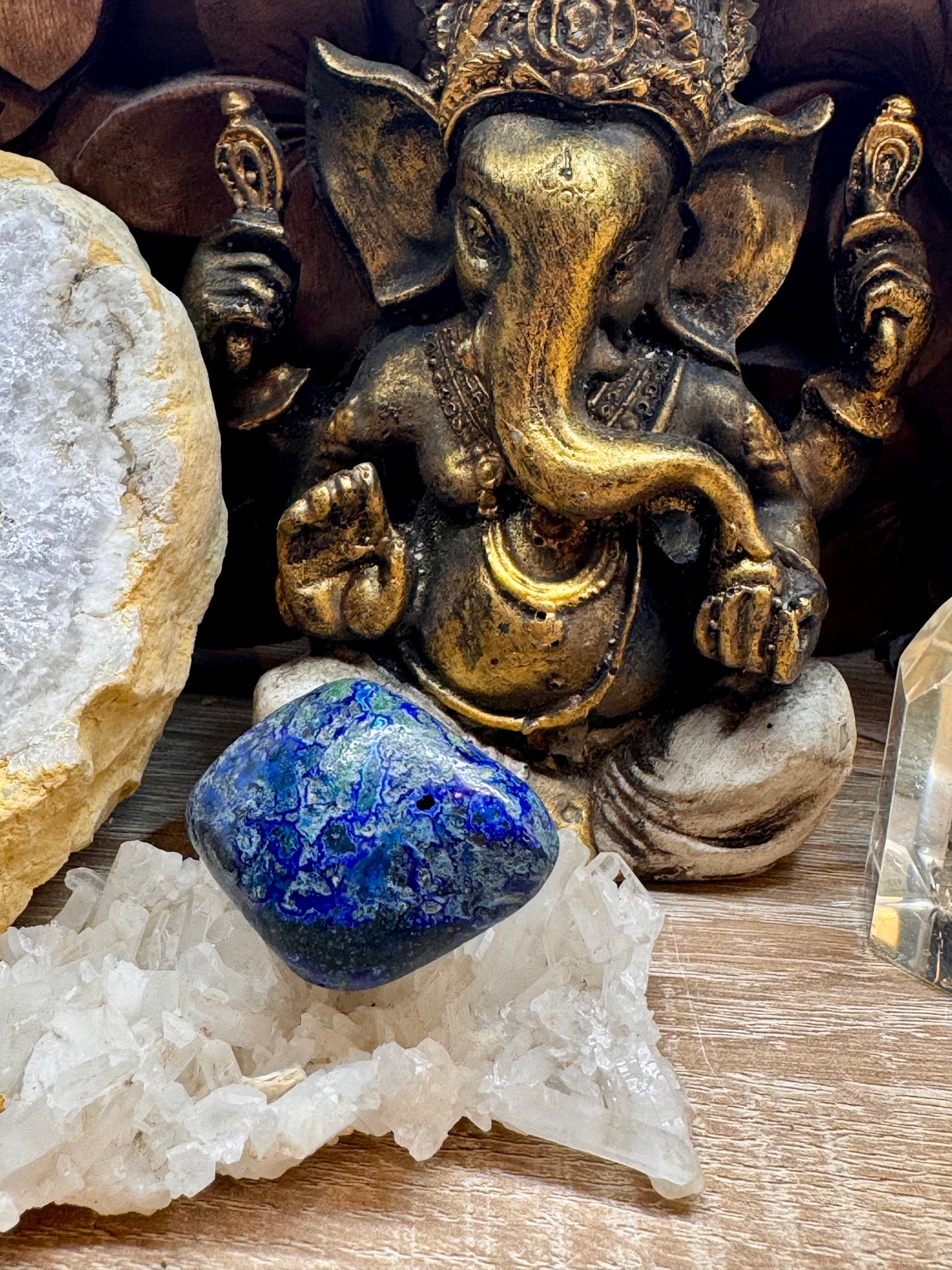 Galets et Pierres semi-polis d’Azurite Malachite