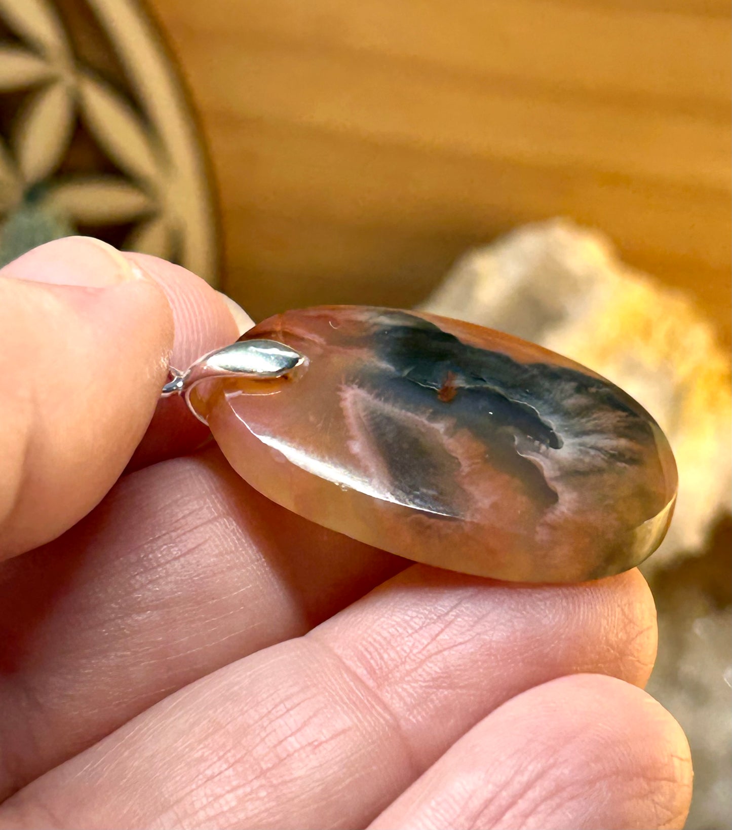 Pendentif d’agate pandora