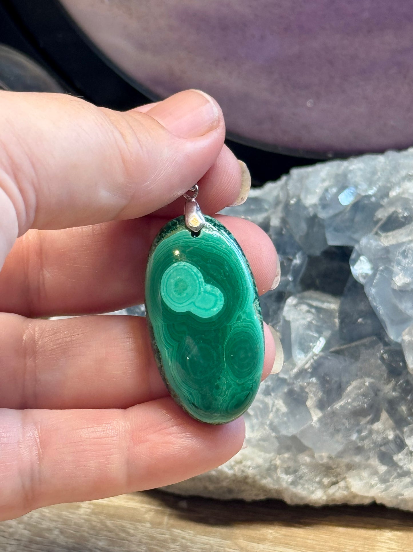 Pendentif de Malachite