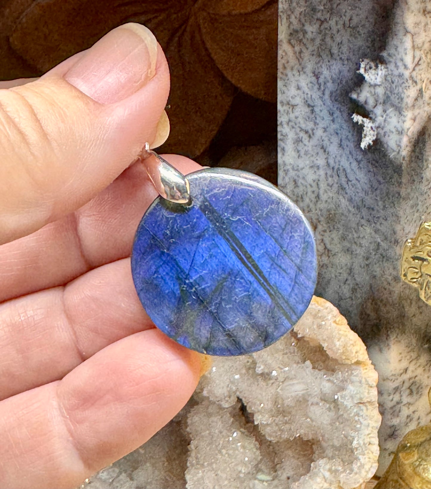 Pendentif de labradorite