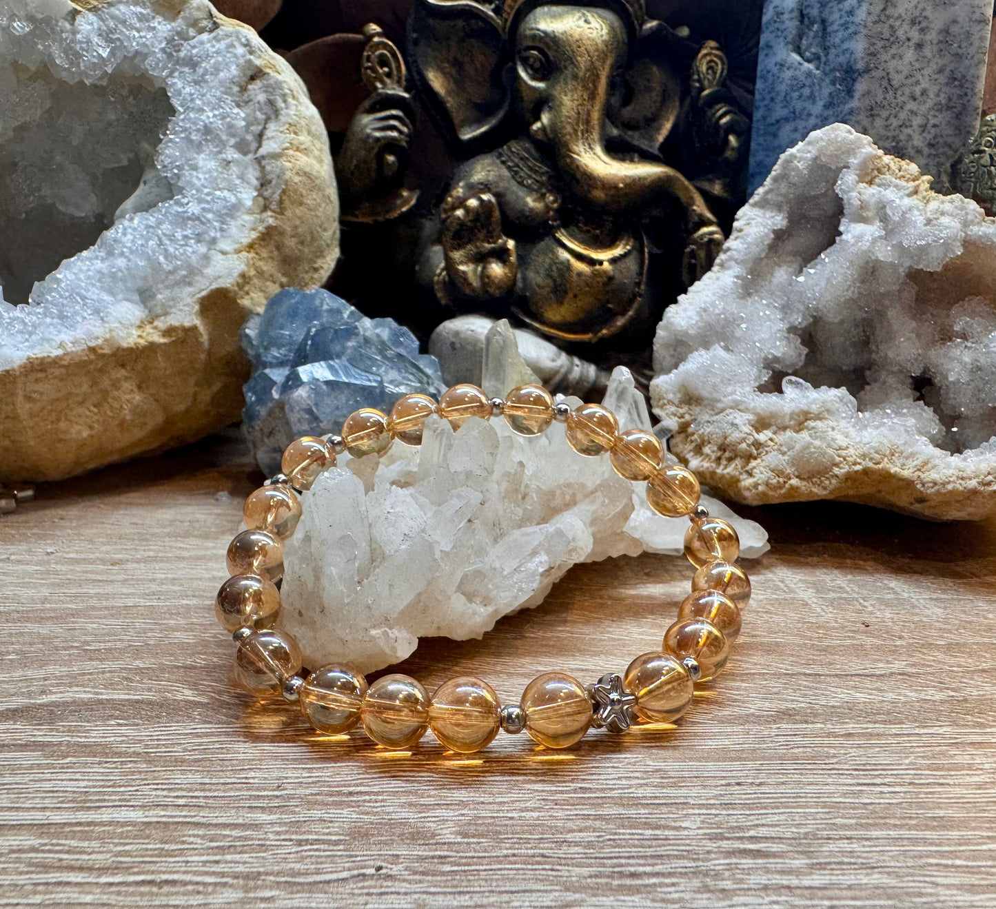 Bracelet en Aqua aura sunset