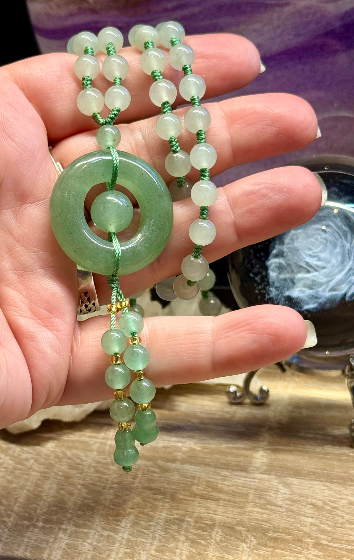 Collier en Aventurine verte
