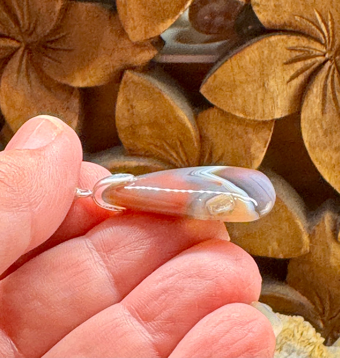 Pendentif d’agate rouge