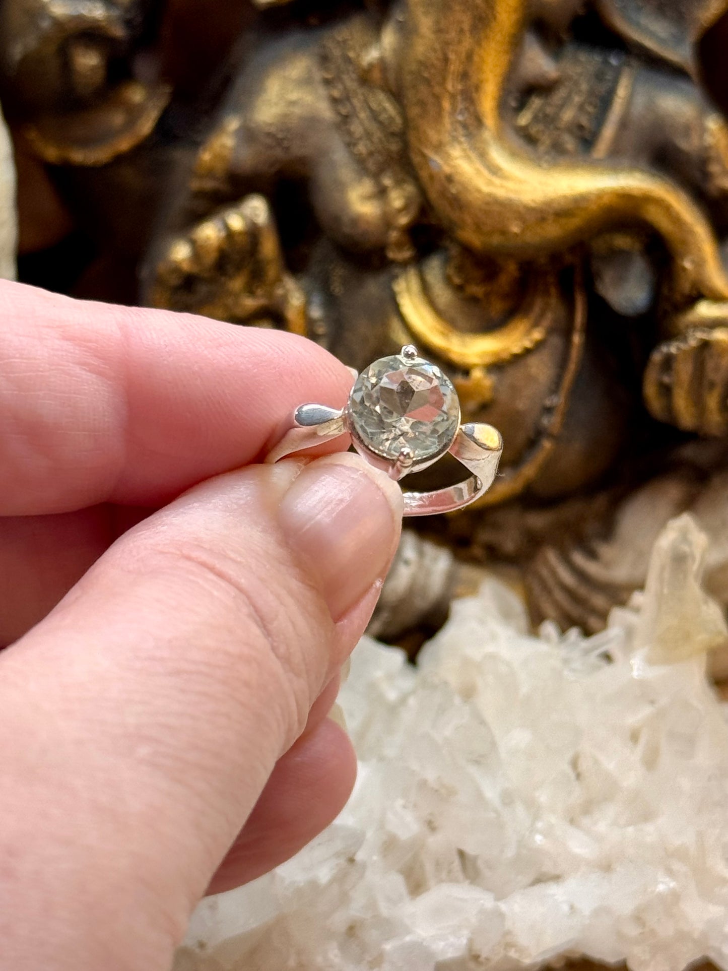 Bague Prasiolite T56
