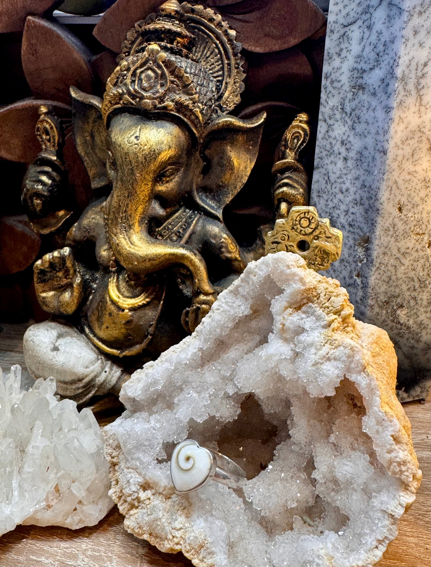 Bague Œil de Shiva cœur T52