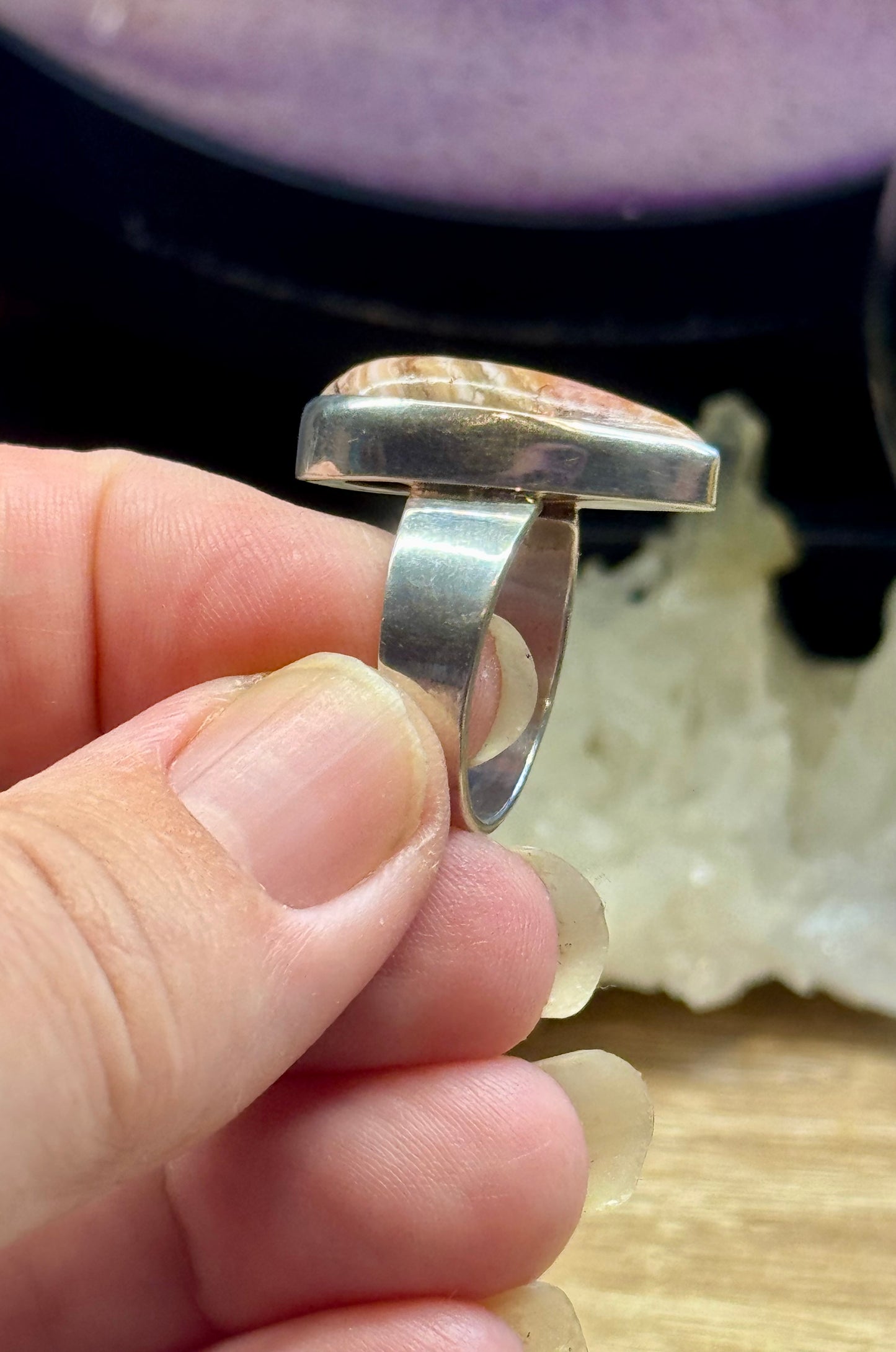 Bague Rhodochrosite T54,5