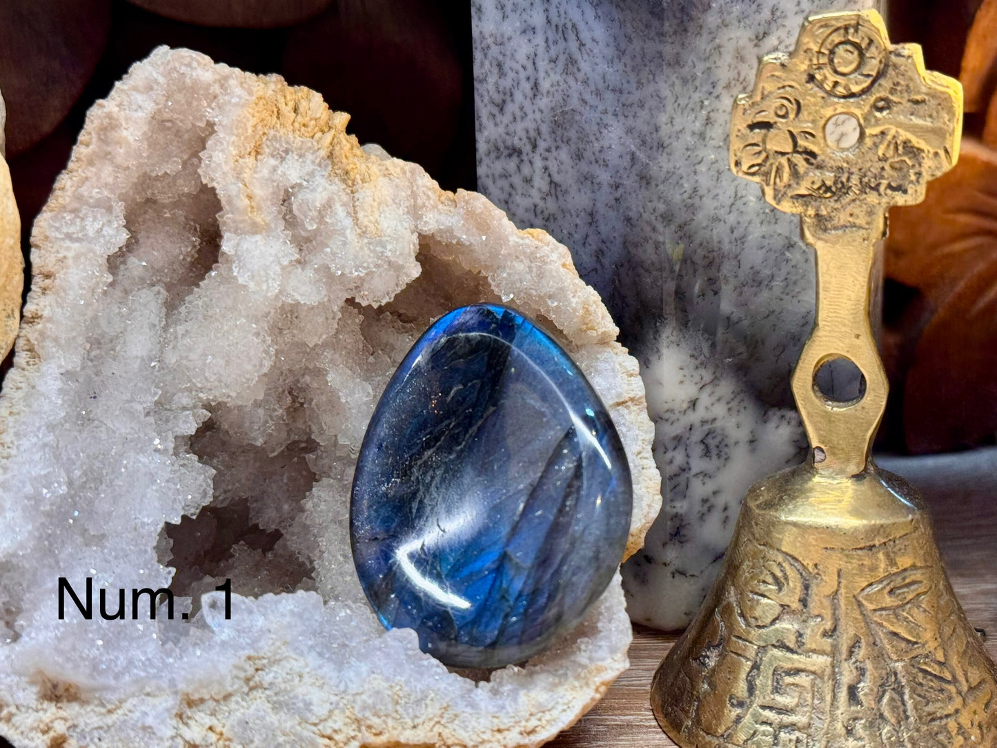 Pierre anti-stress labradorite