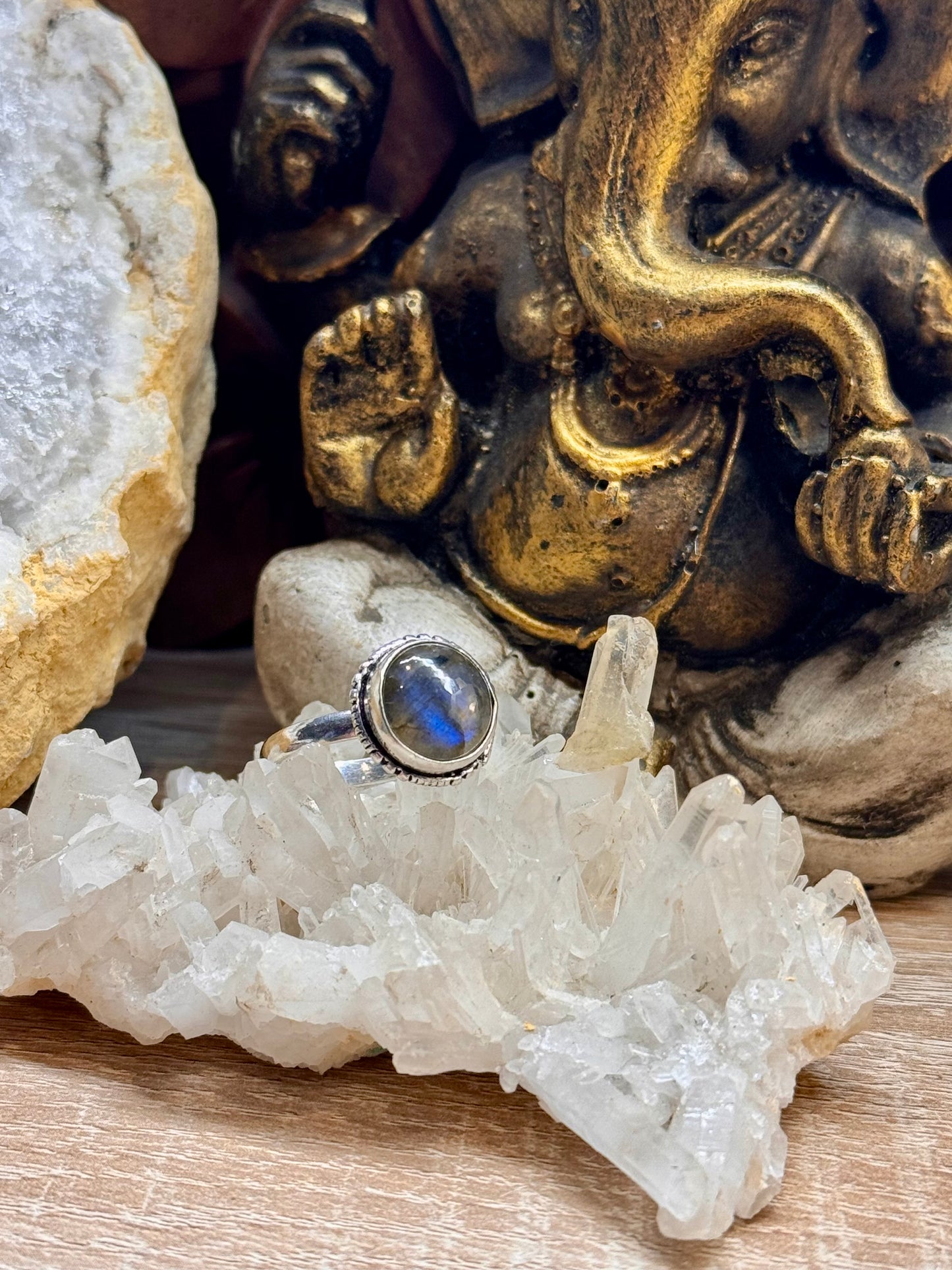 Bague Labradorite T60