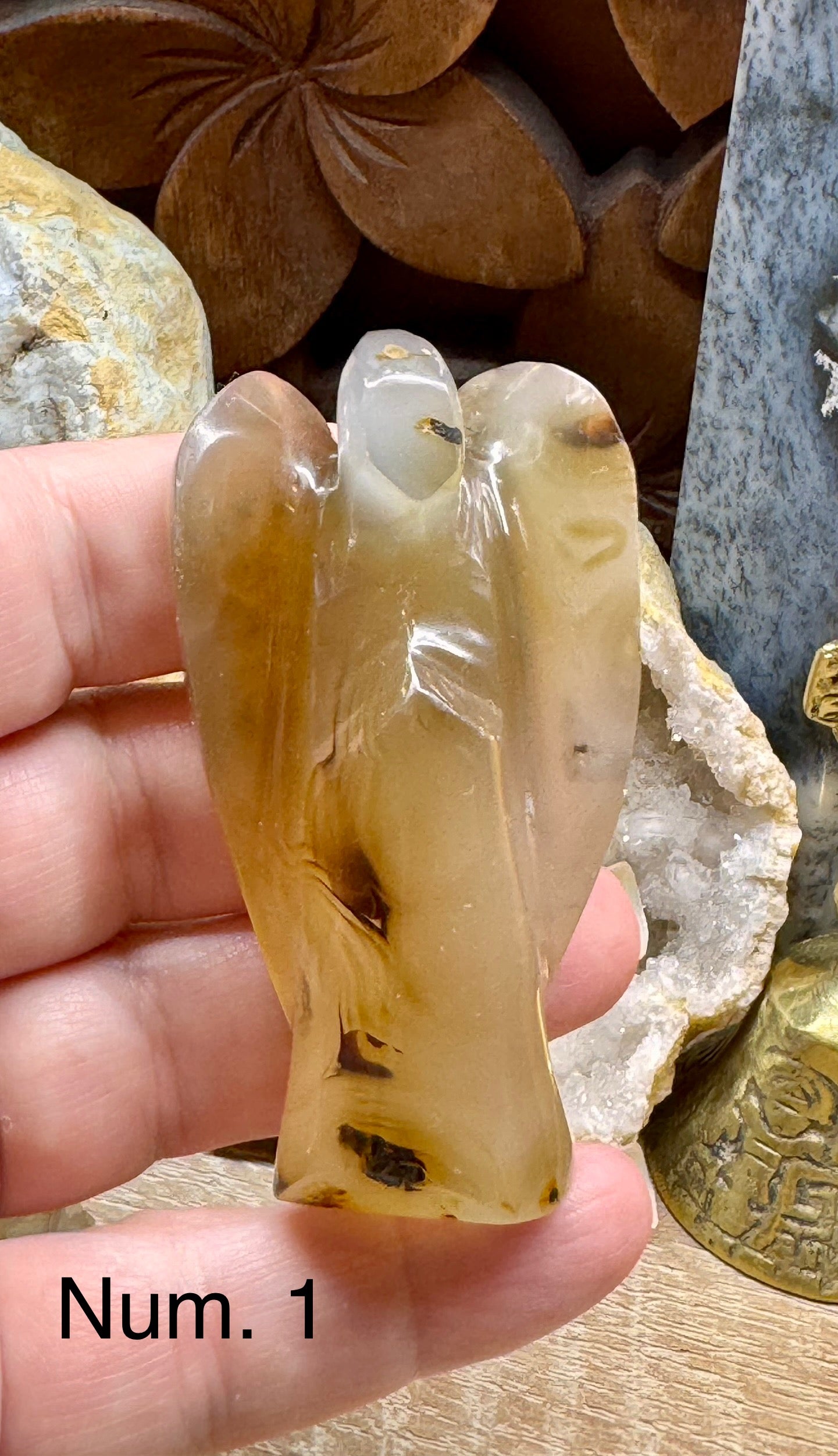 Ange en agate dendritique