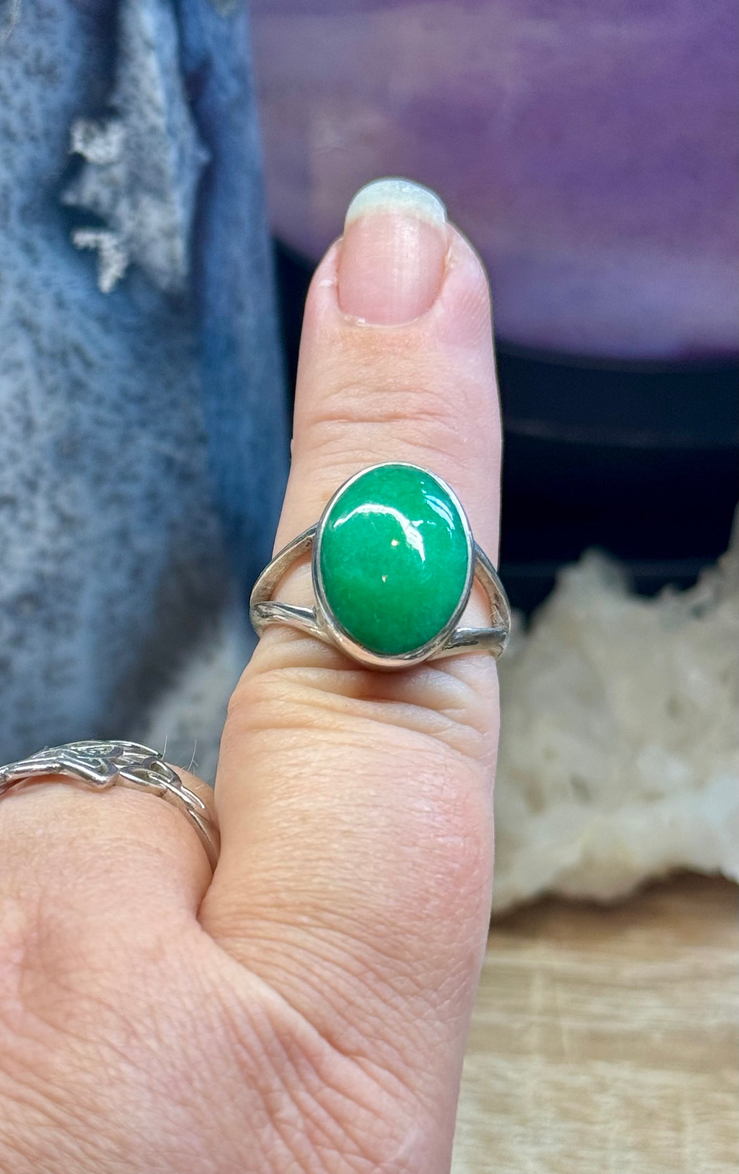 Bague en Jade T56