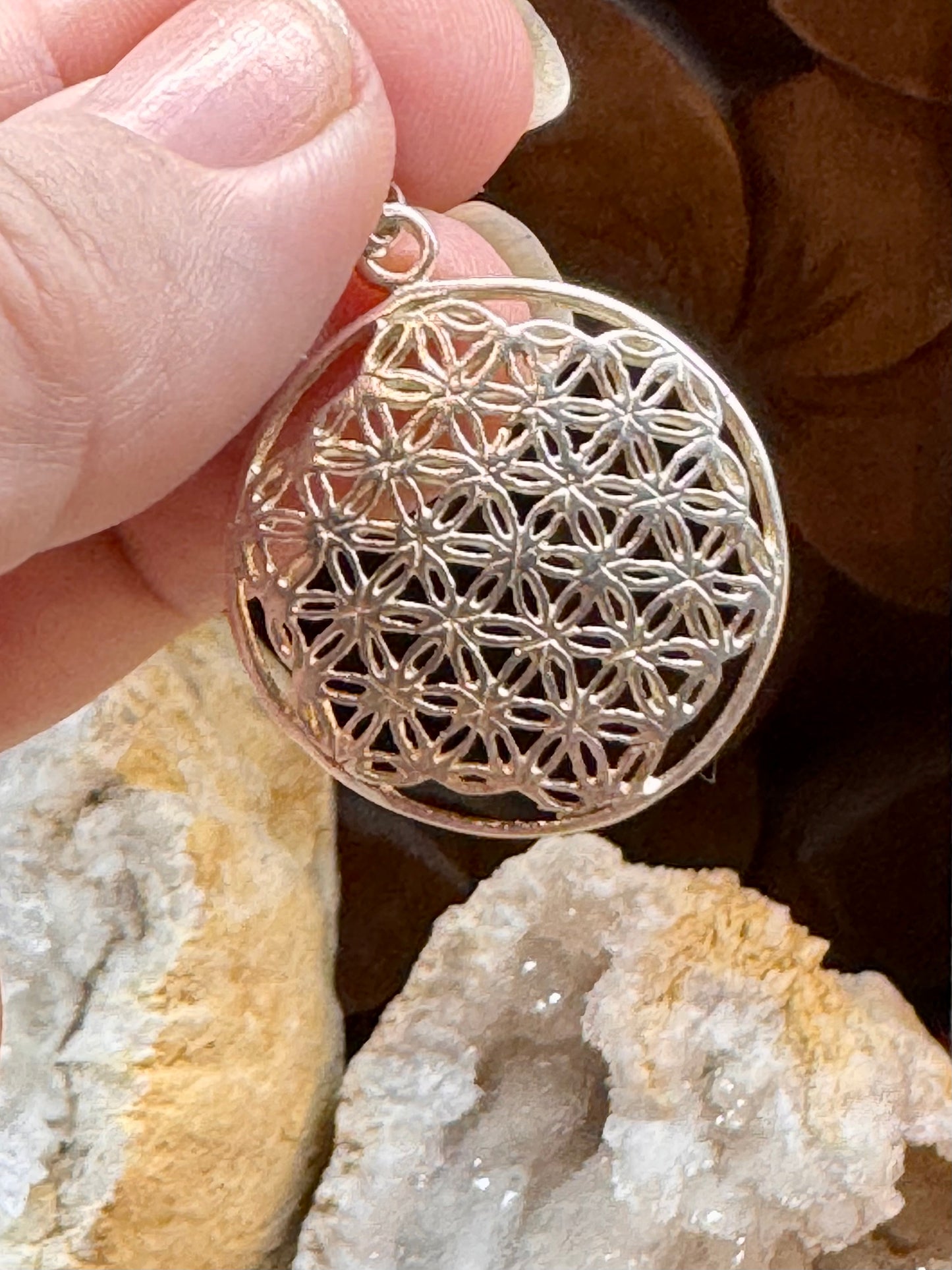 Fleur de vie en argent 925
