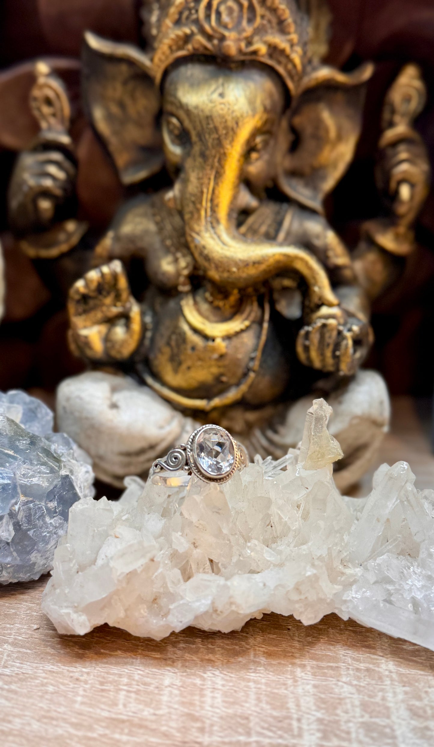Bague Quartz Blanc