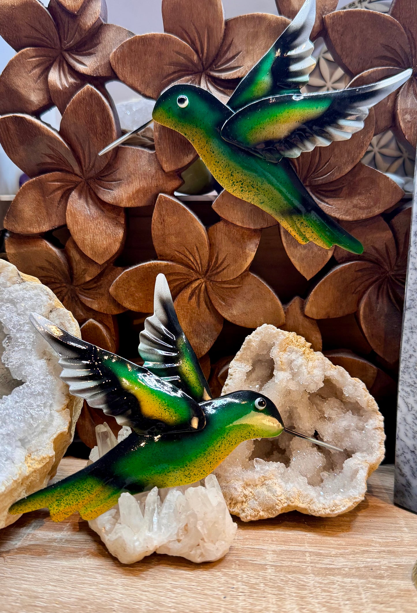 Colibri métallique à suspendre