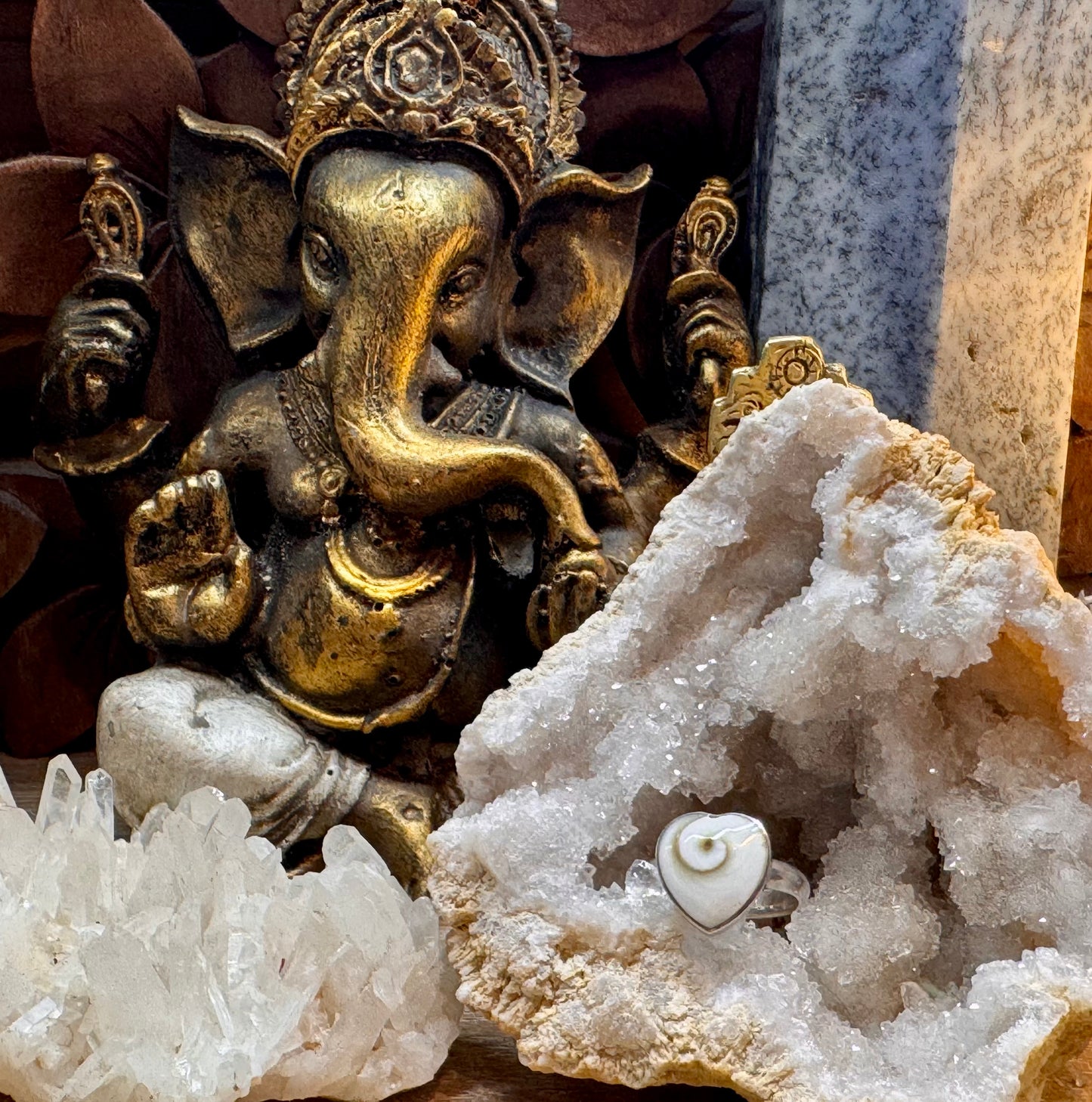 Bague Œil de Shiva cœur T51