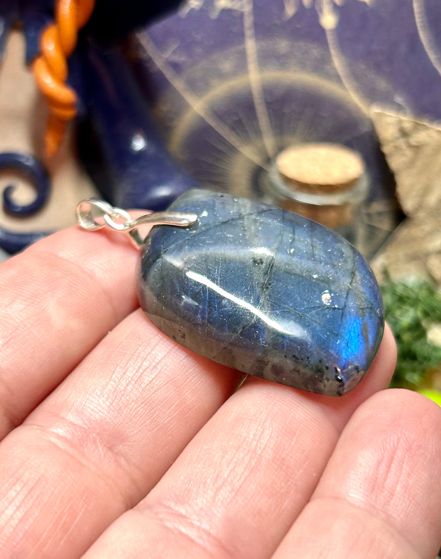 Pendentif en labradorite