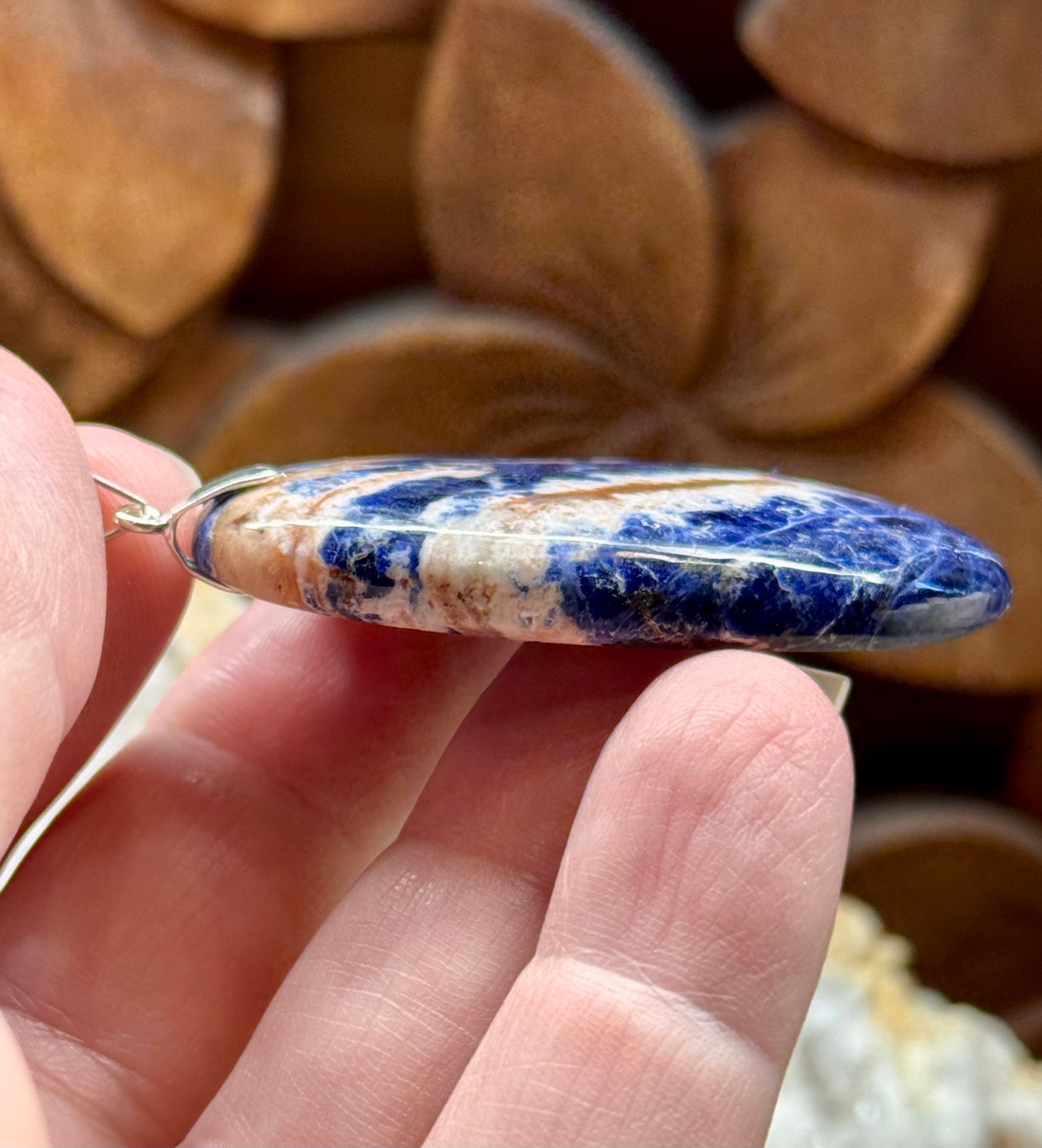 Pendentif de sodalite