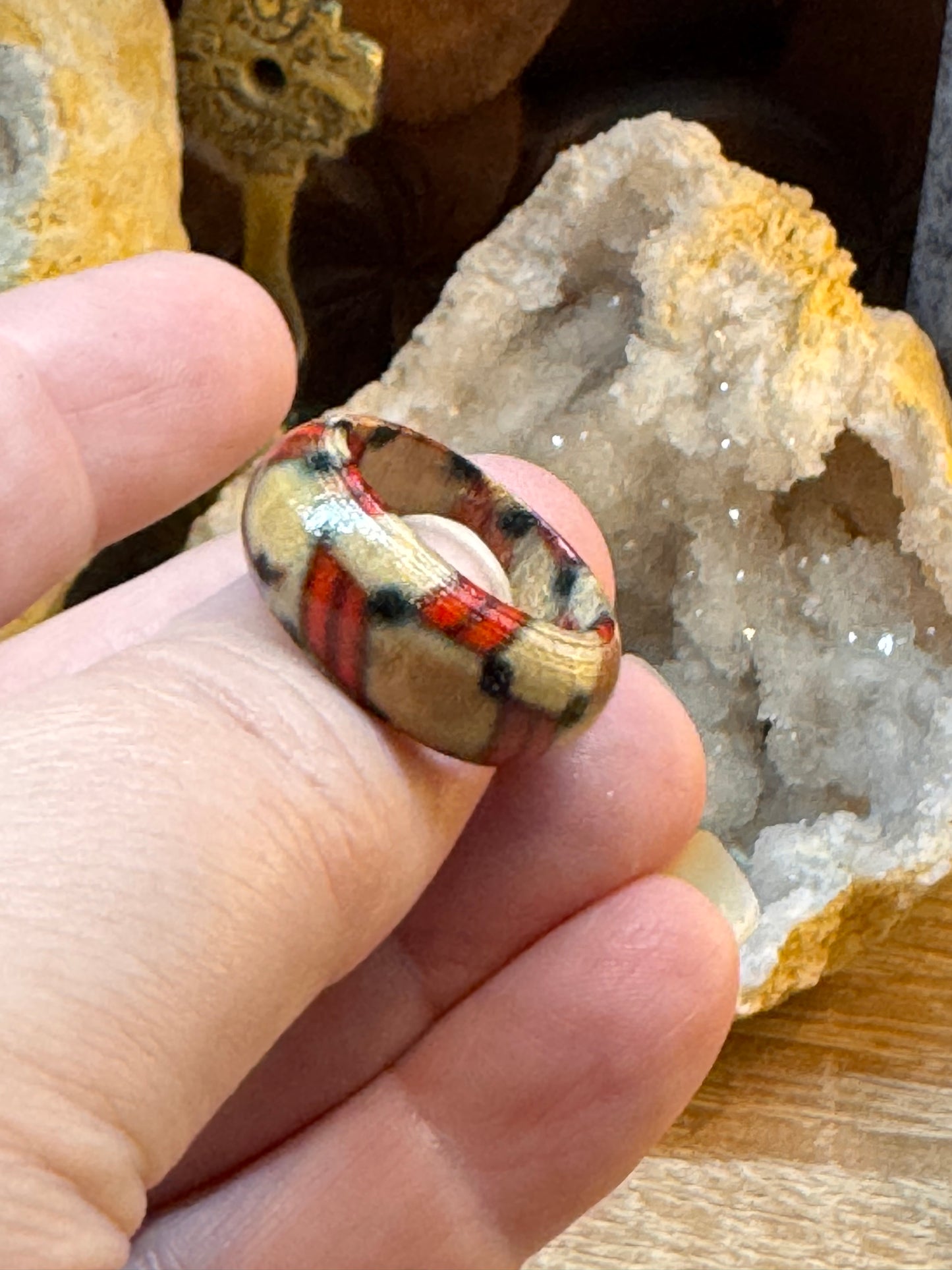 Bague fantaisie bois