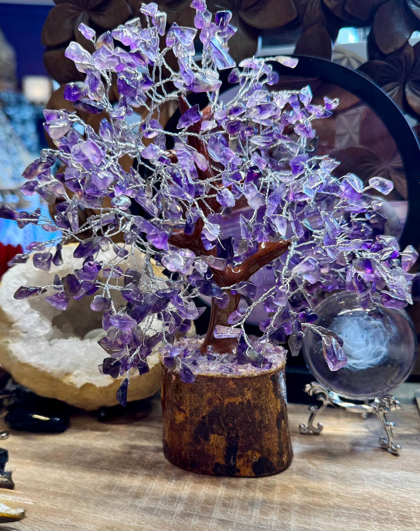 Arbre du bonheur en Améthyste