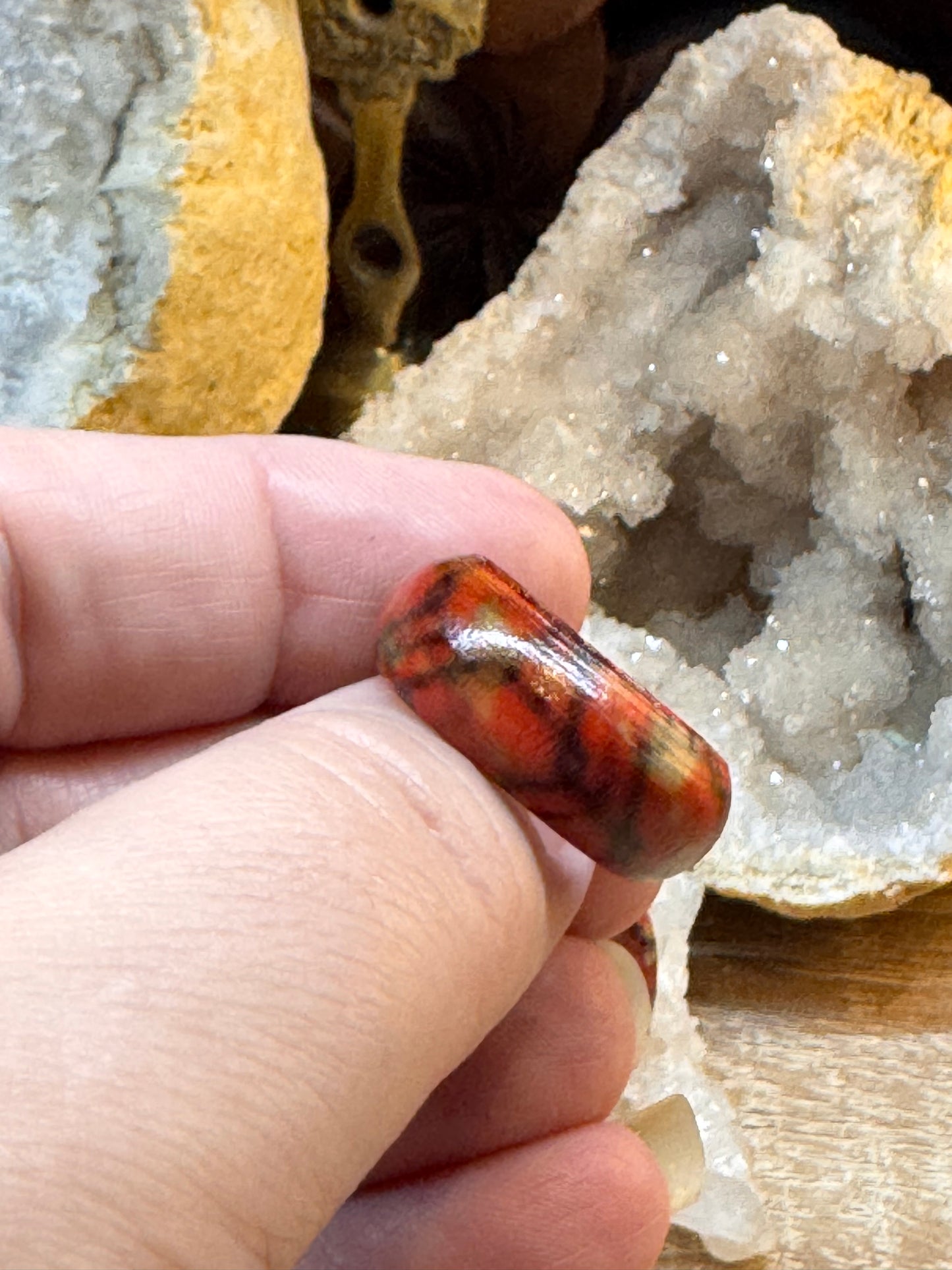 Bague fantaisie en bois