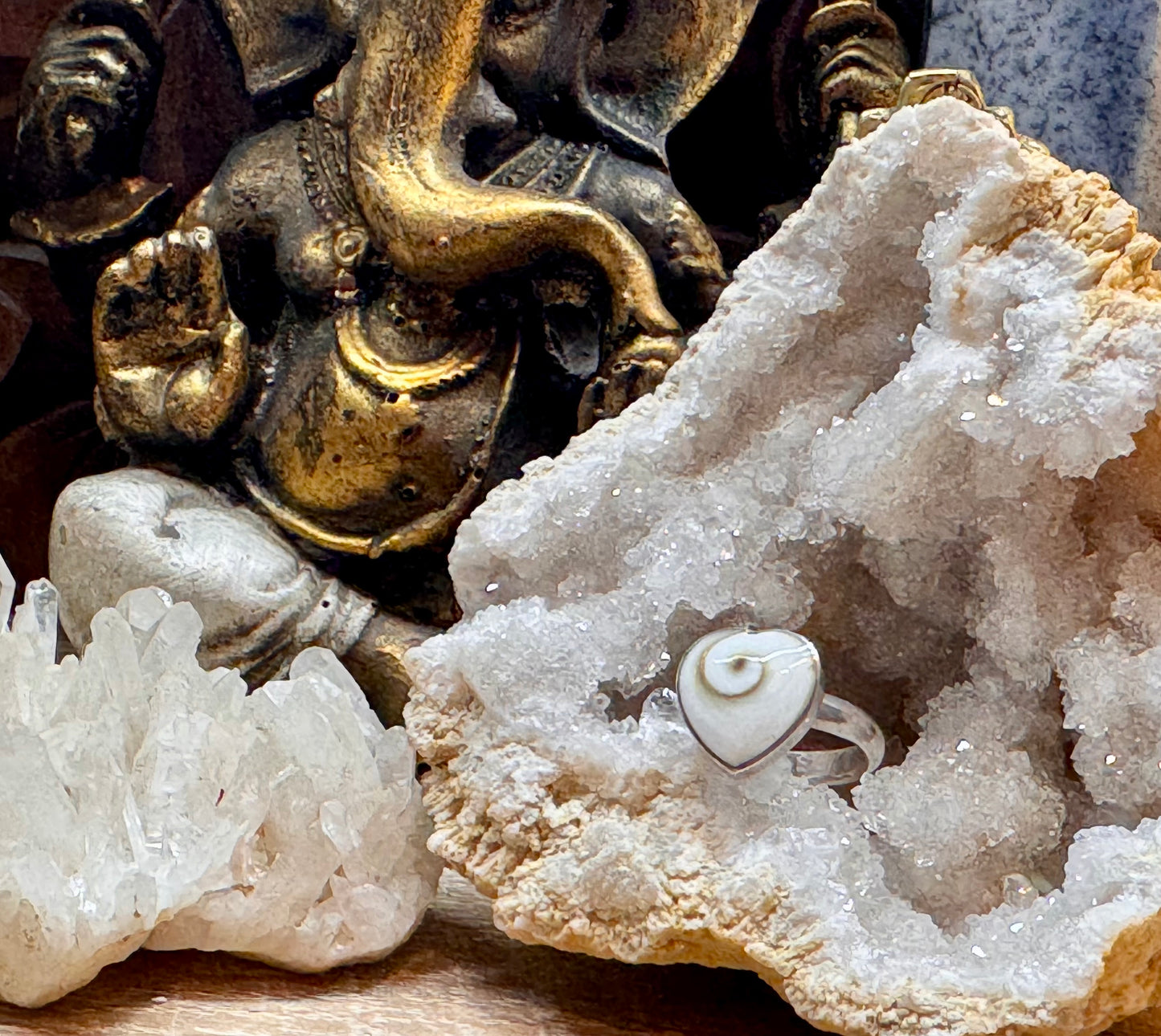 Bague Œil de Shiva cœur T51