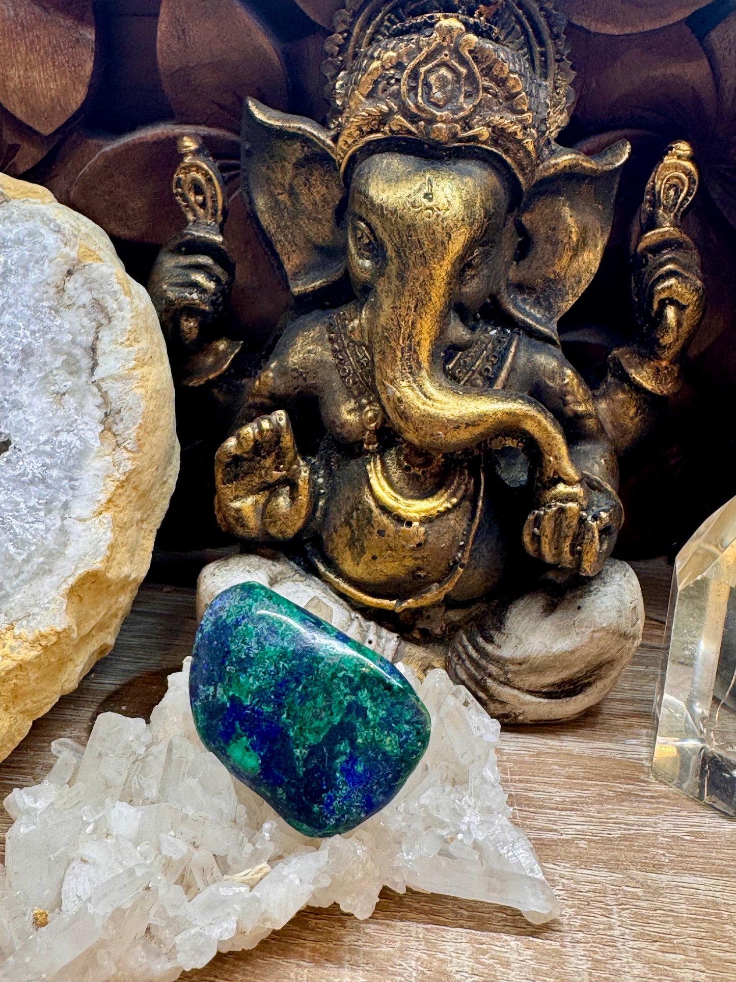 Galets et Pierres semi-polis d’Azurite Malachite