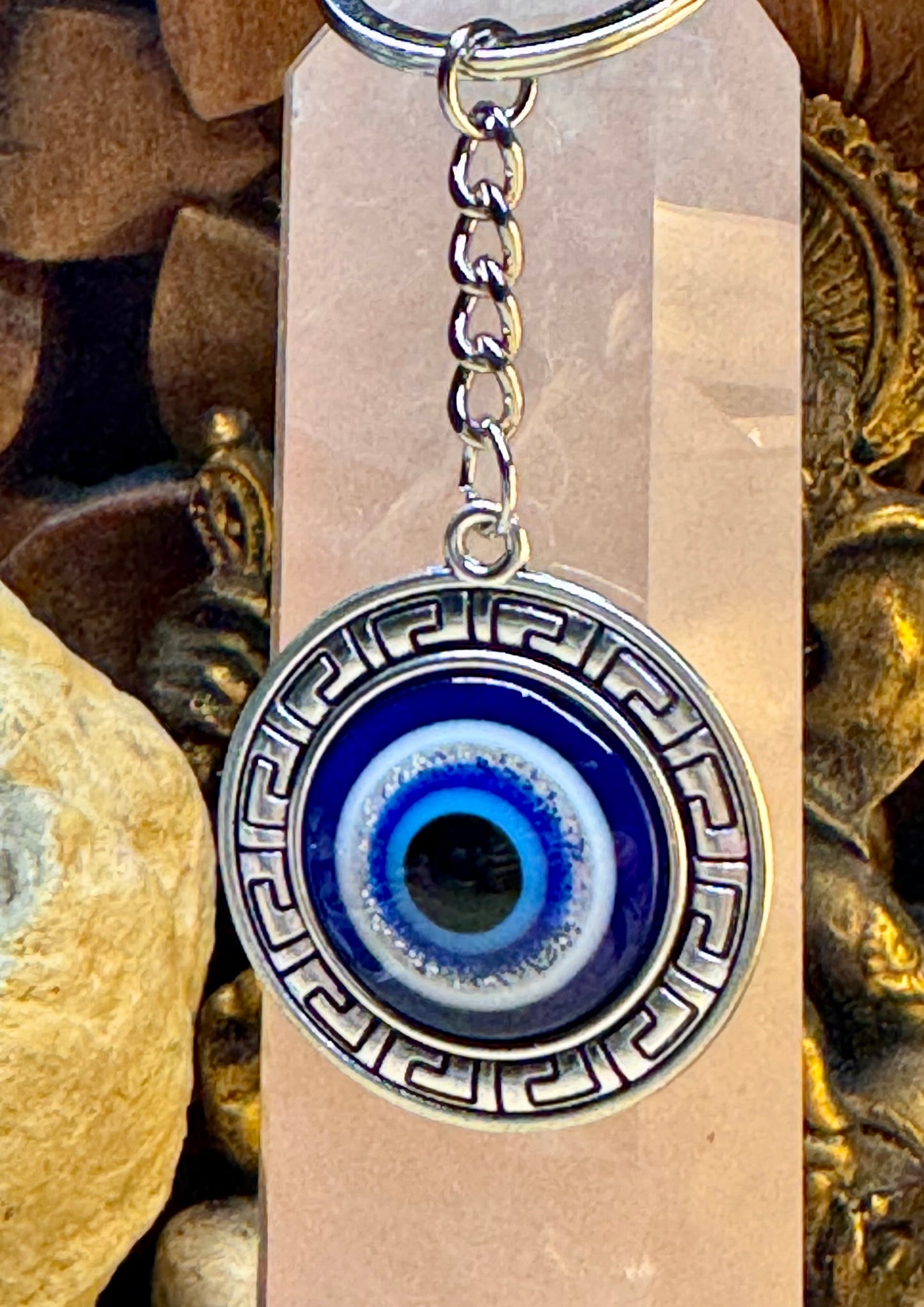 Porte-clé Oeil de Nazar et labyrinthe