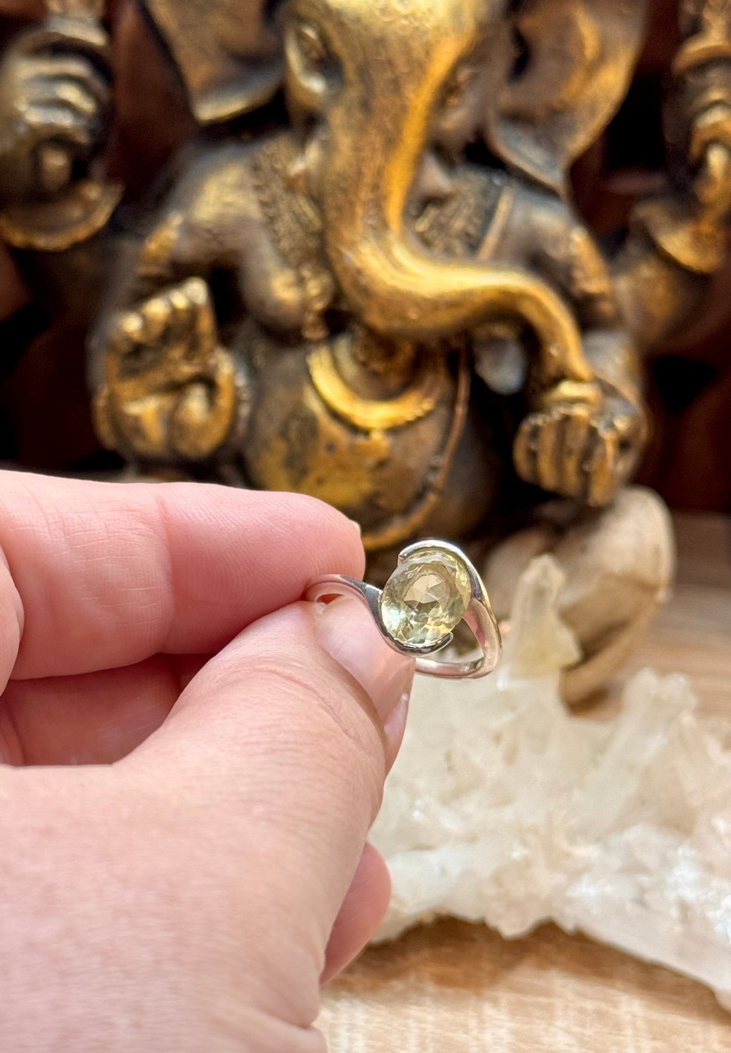 Bague Citrine T54