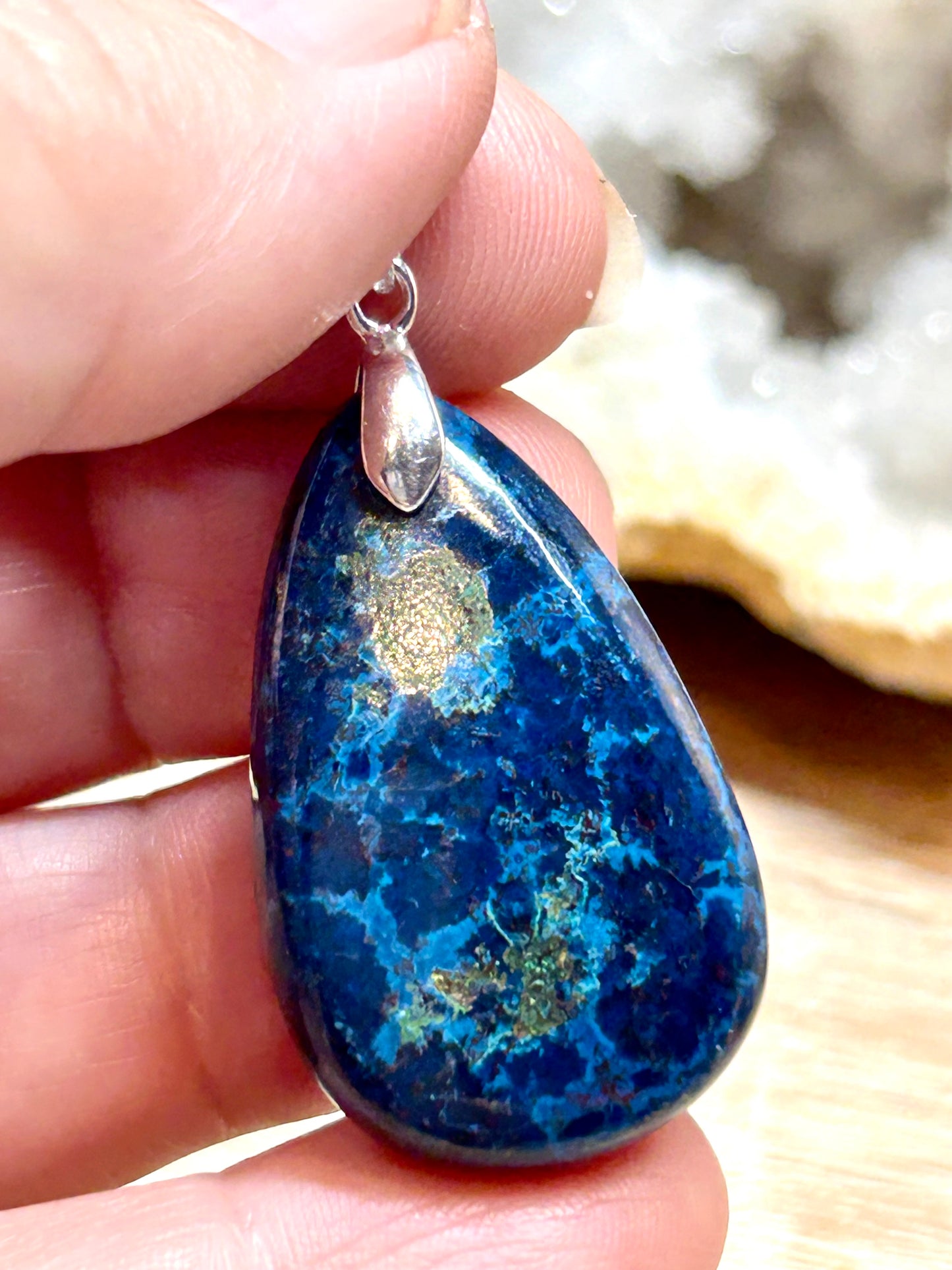 Pendentif d’azurite