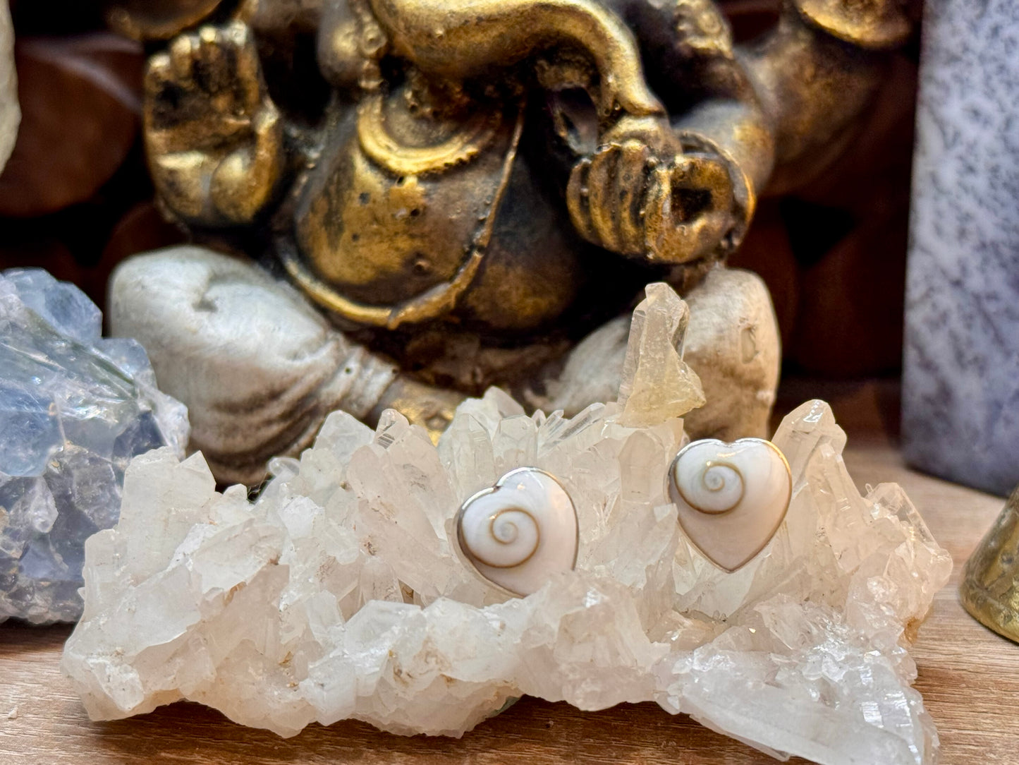 Boucles d’oreilles cœur Œil de Shiva
