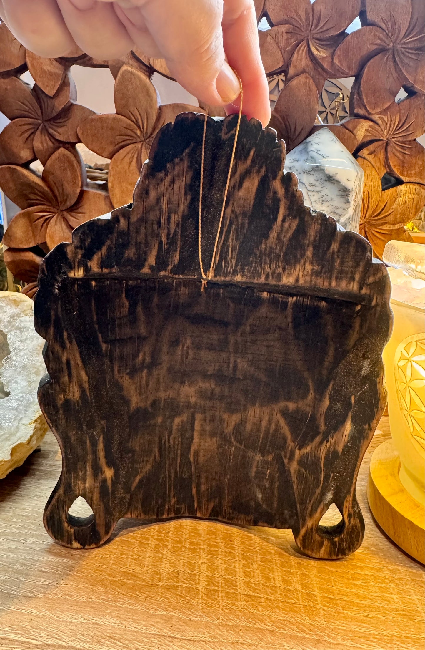 Tête de Bouddha sculpté