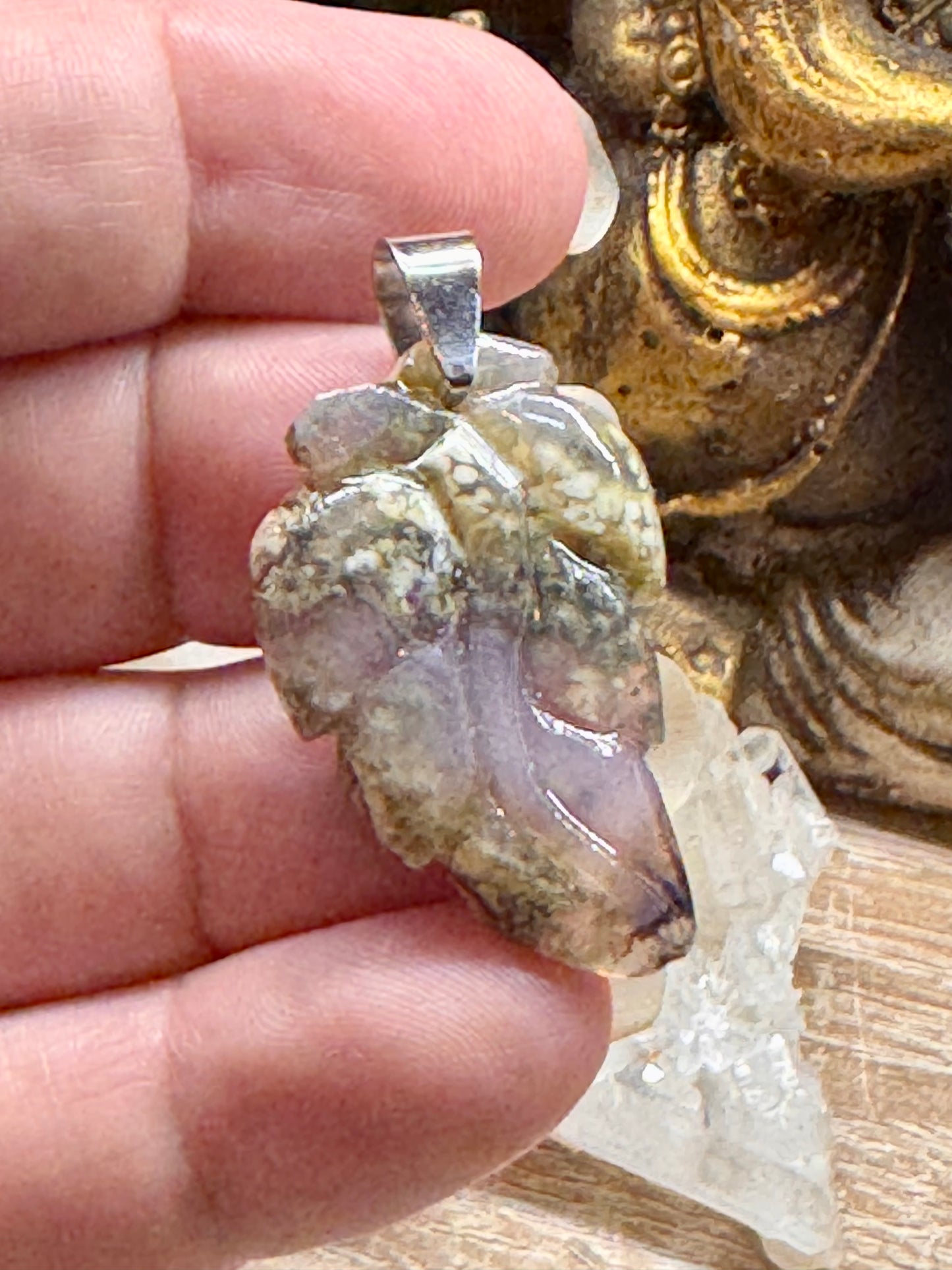 Pendentif d’agate mousse n.9