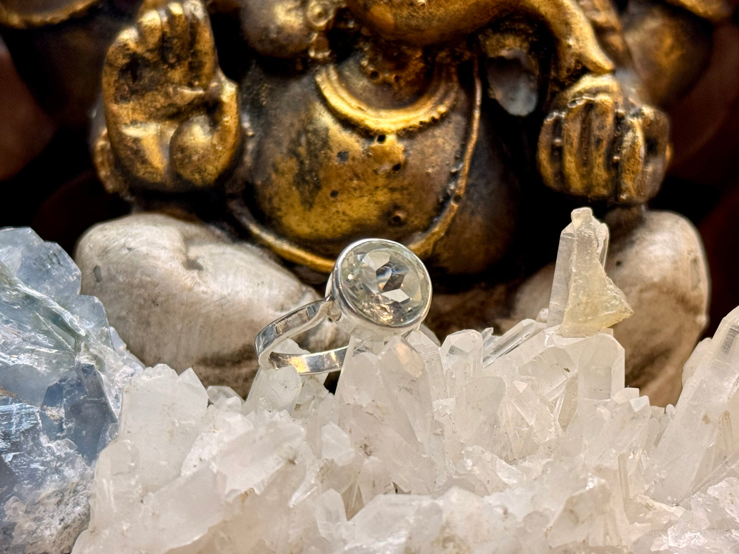 Bague Prasiolite T52