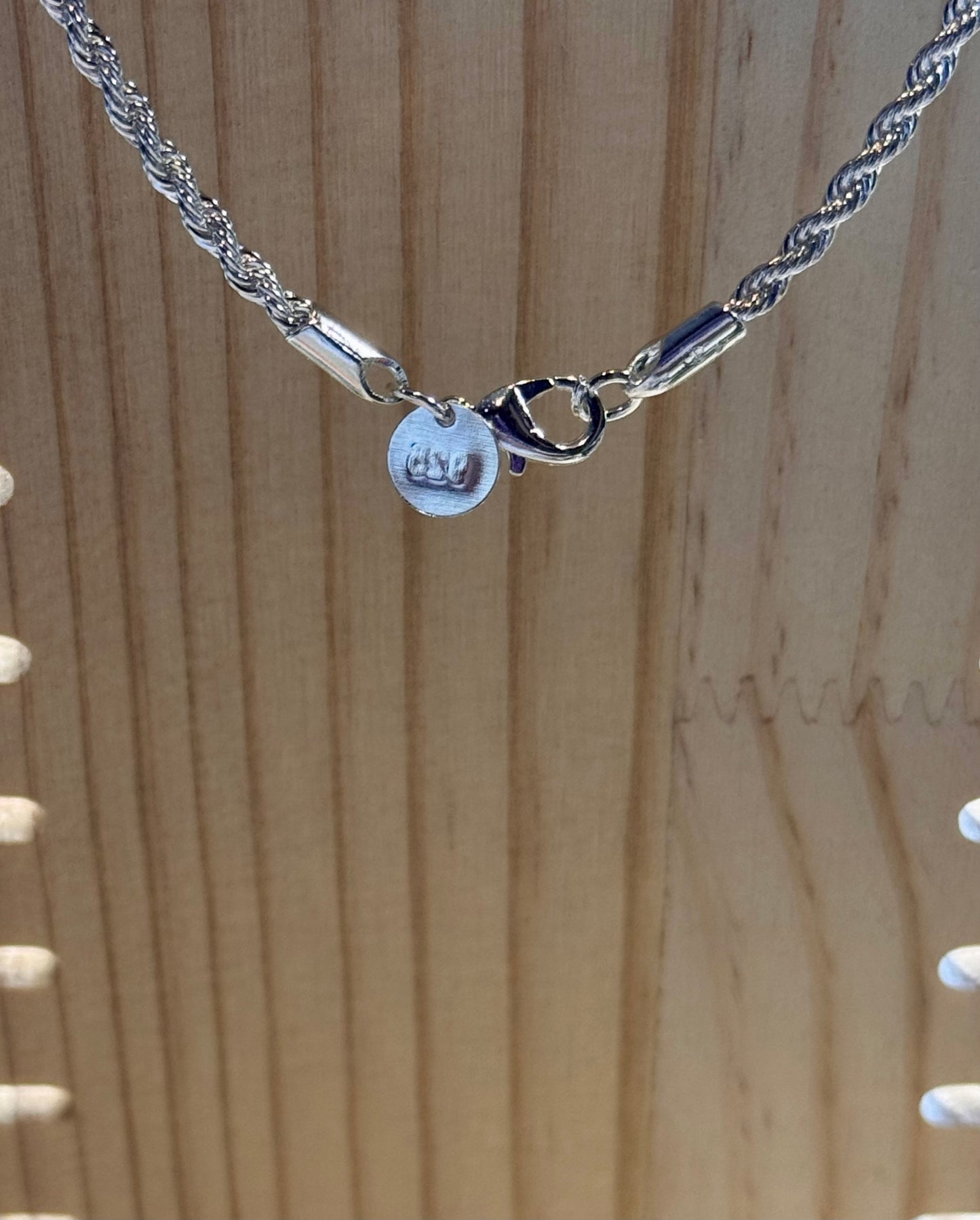 Chaîne en argent torsadée