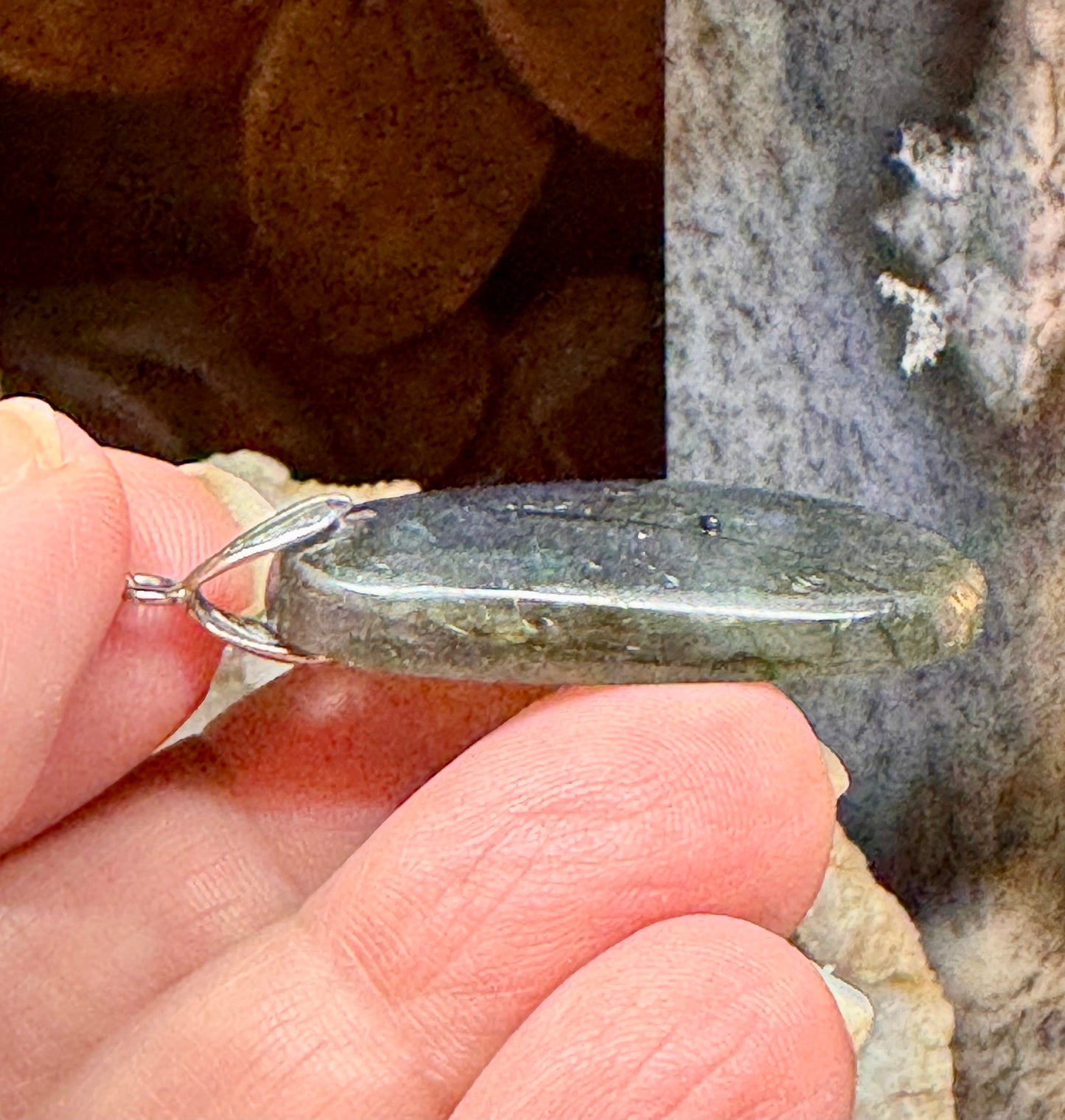 Pendentif de labradorite