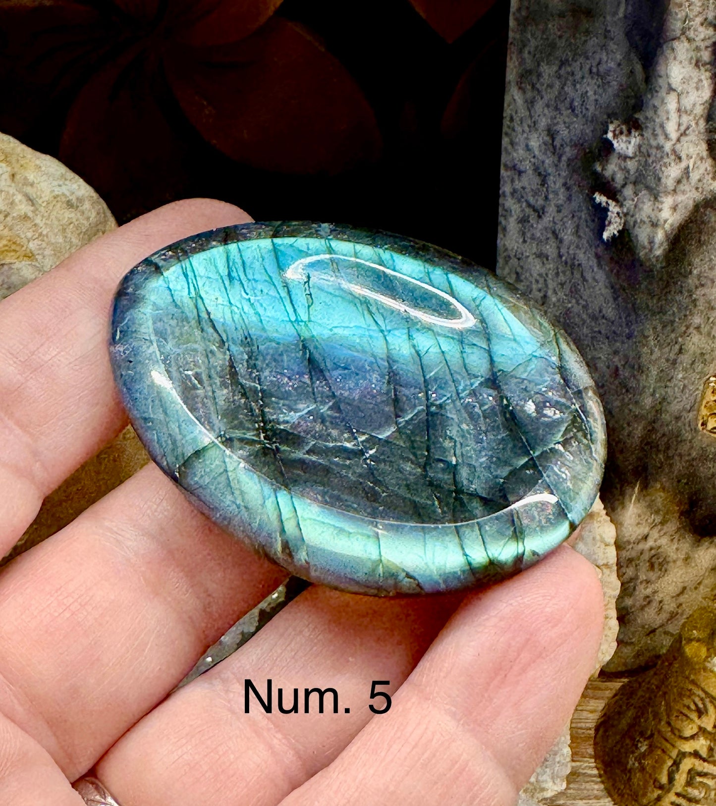 Pierre anti-stress labradorite