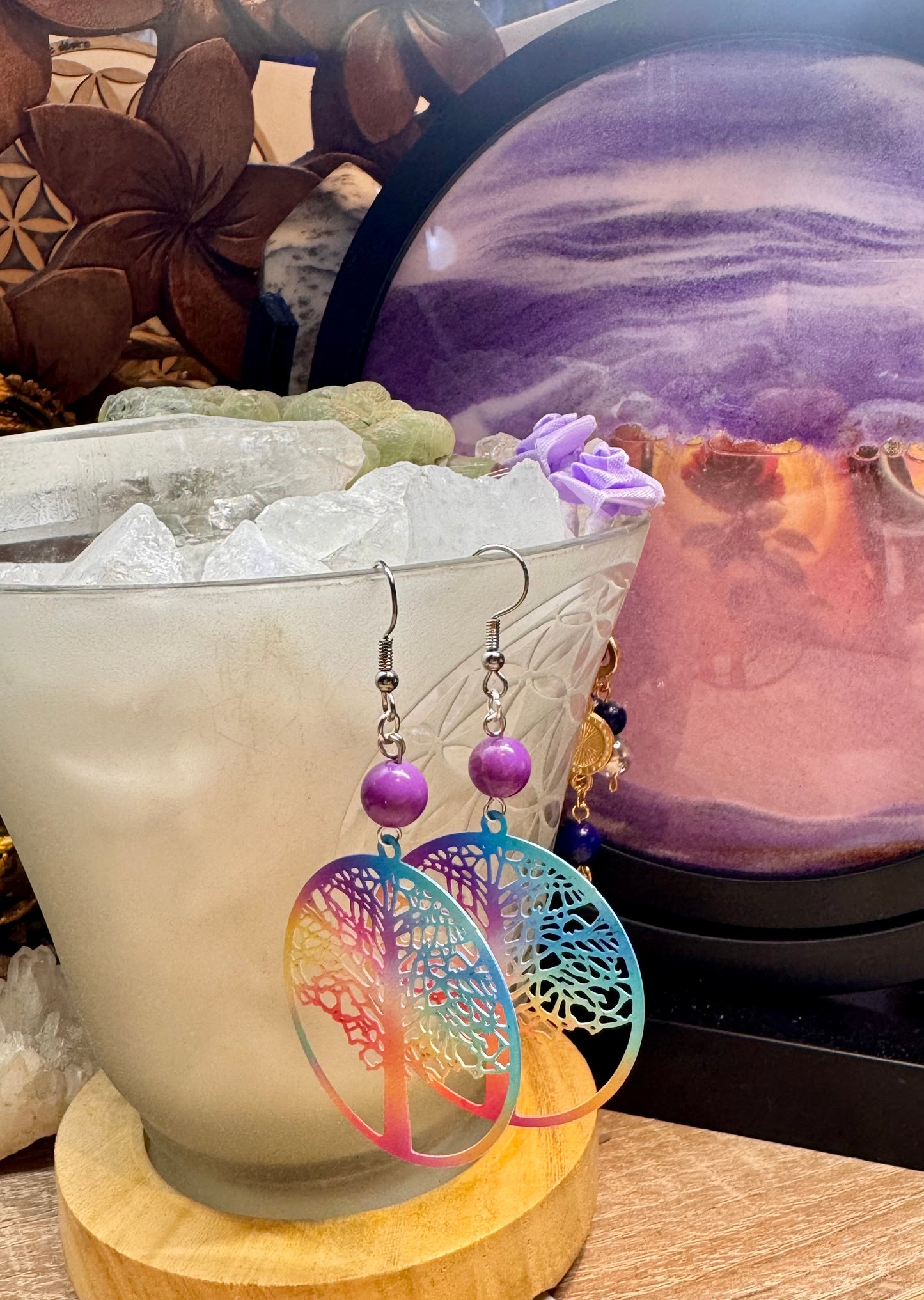 Boucles d’oreilles en couleurs