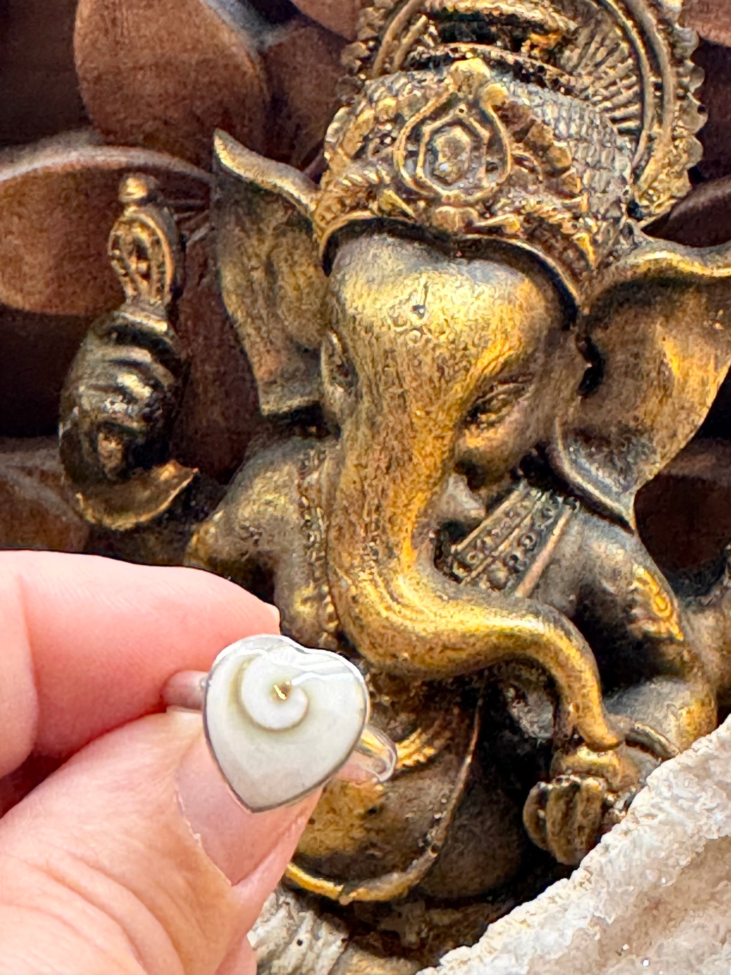 Bague Œil de Shiva cœur T52