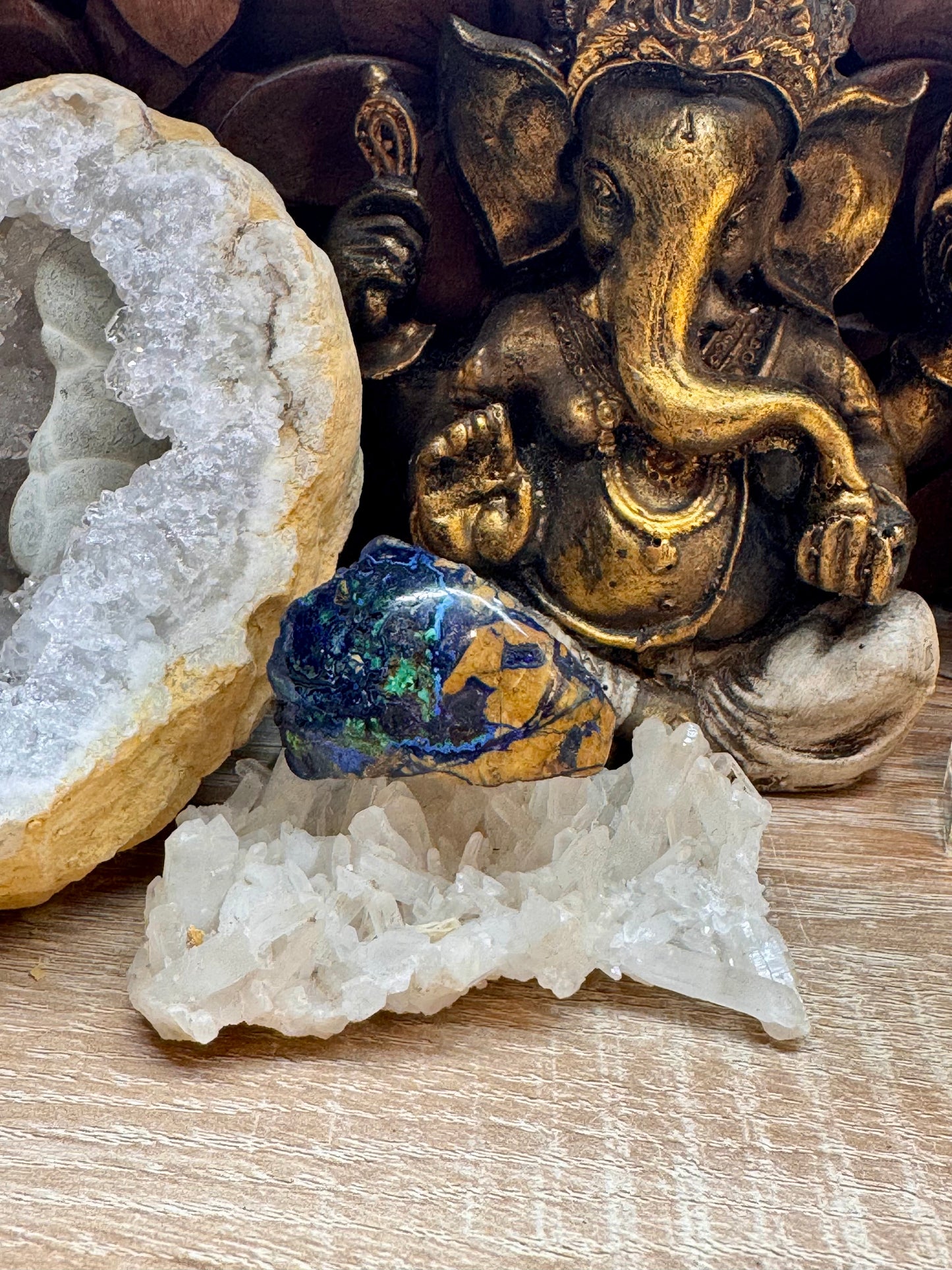 Galets et Pierres semi-polis d’Azurite Malachite