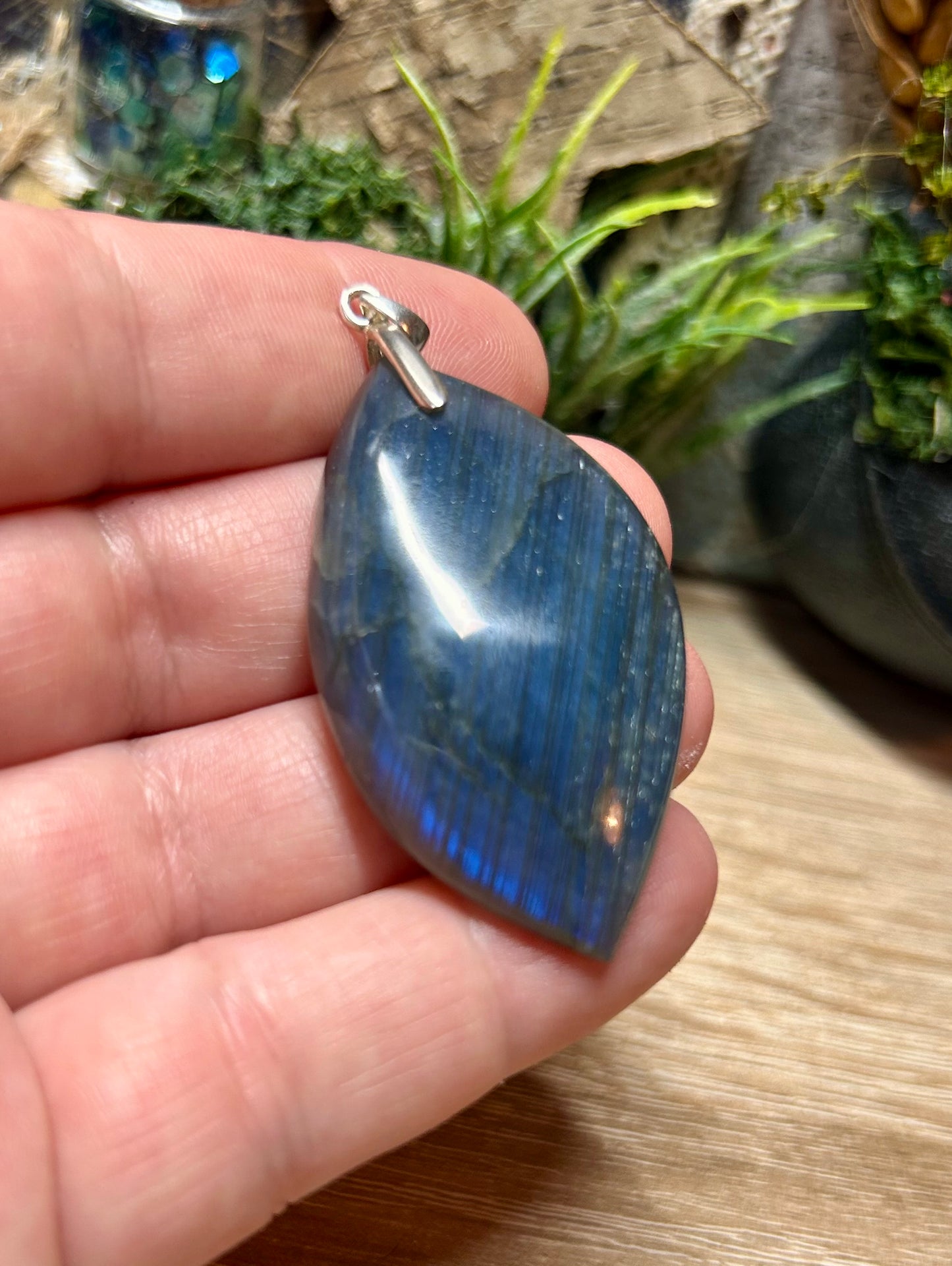 Pendentif en labradorite