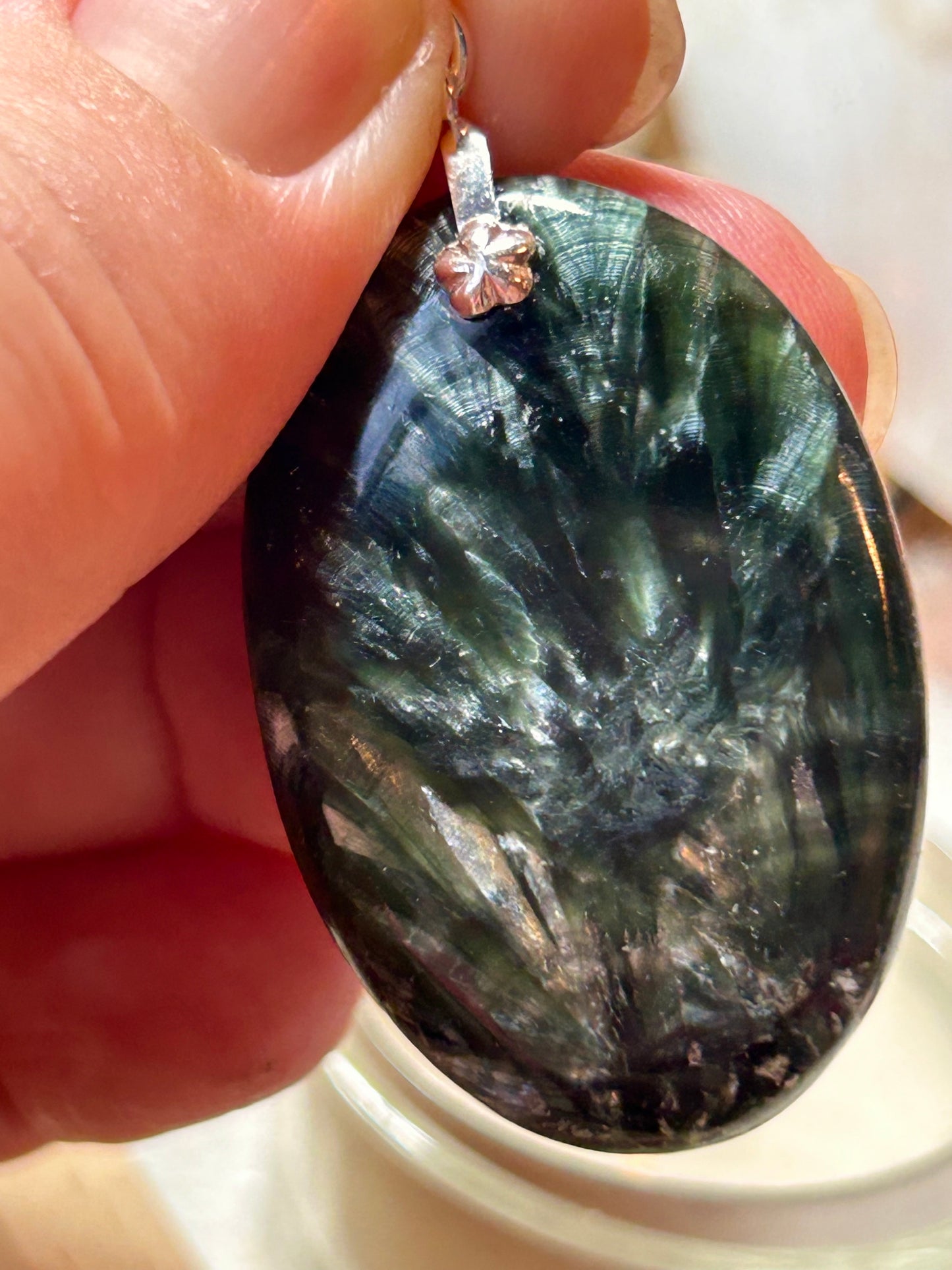 Pendentif de séraphinite