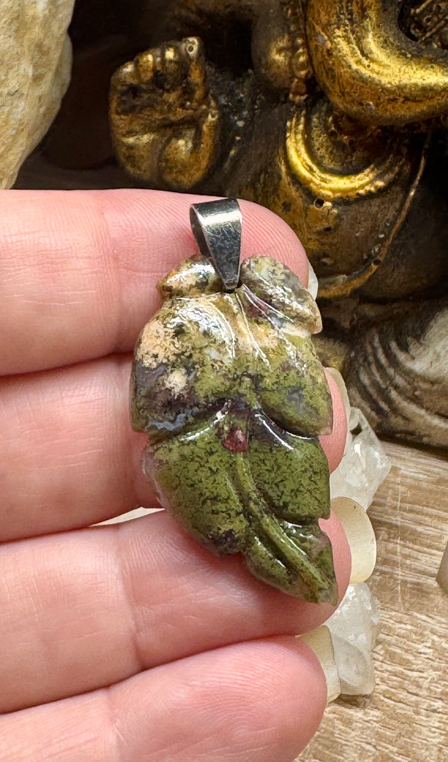 Pendentif d’agate mousse n.4