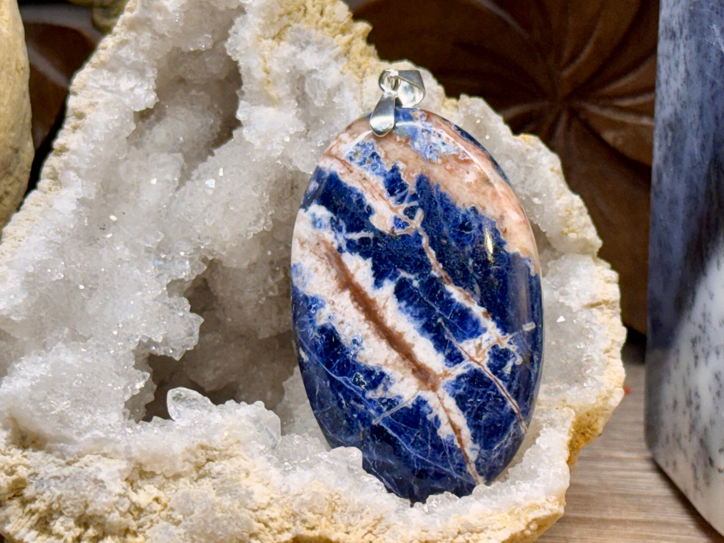 Pendentif de sodalite