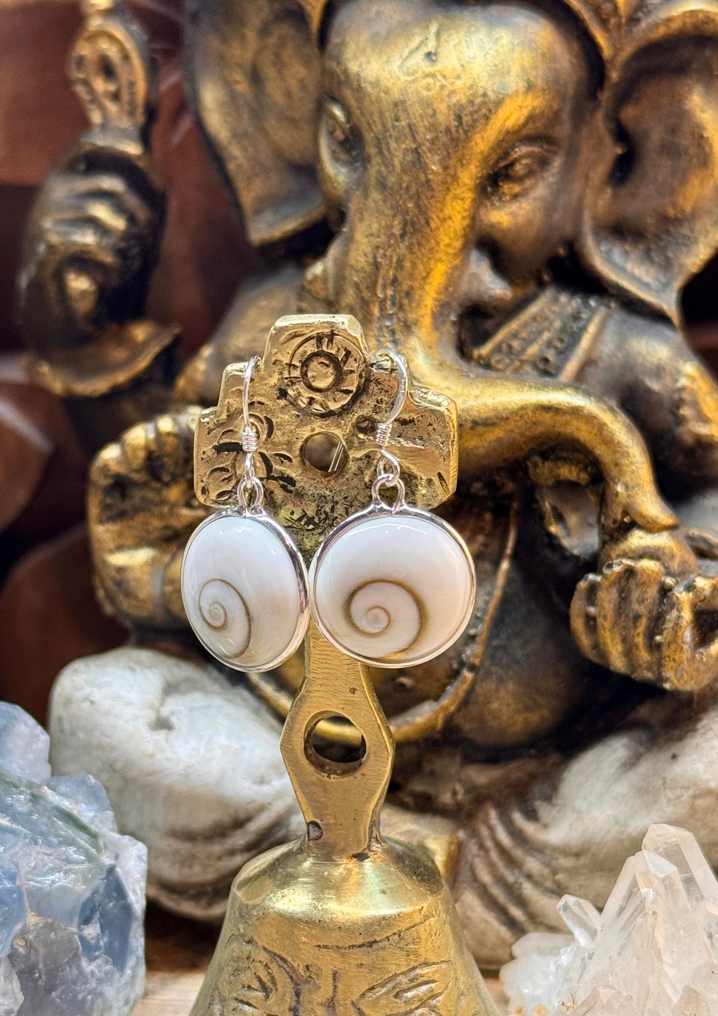 Boucles d’oreilles œil de Shiva rondes