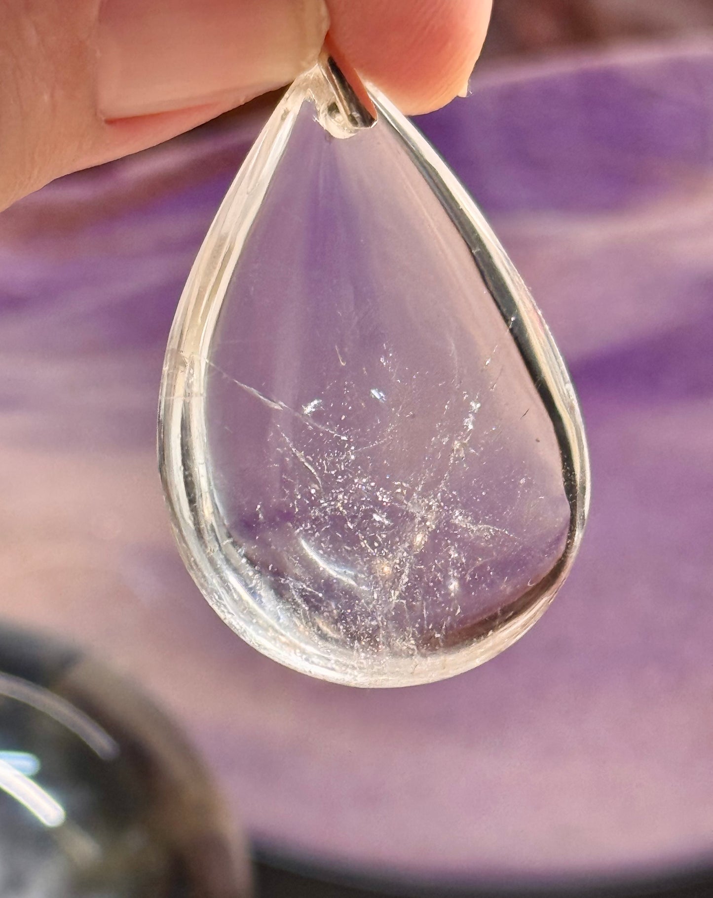 Pendentif de cristal de roche